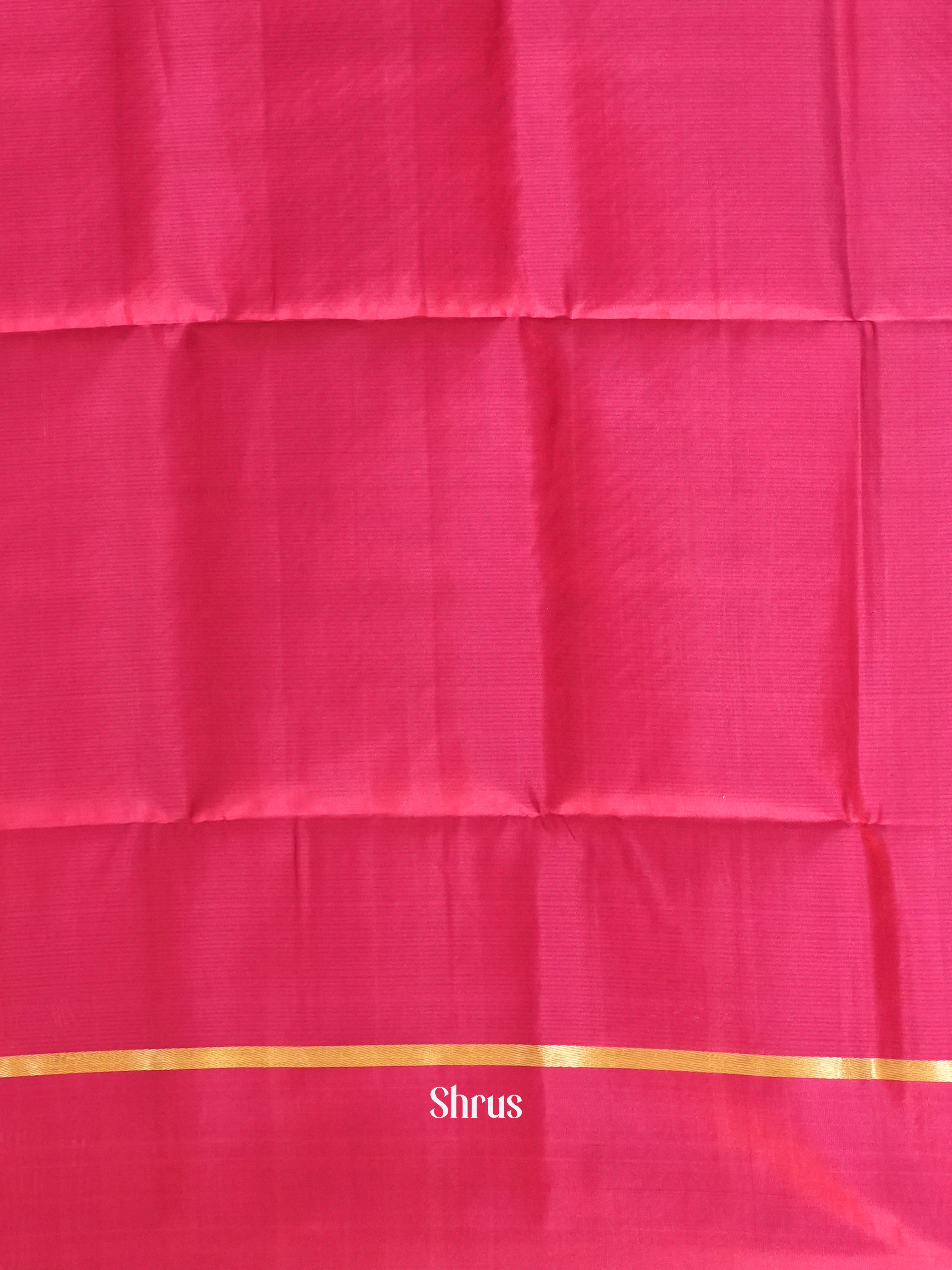 Peach & Pink - Soft Silk Saree