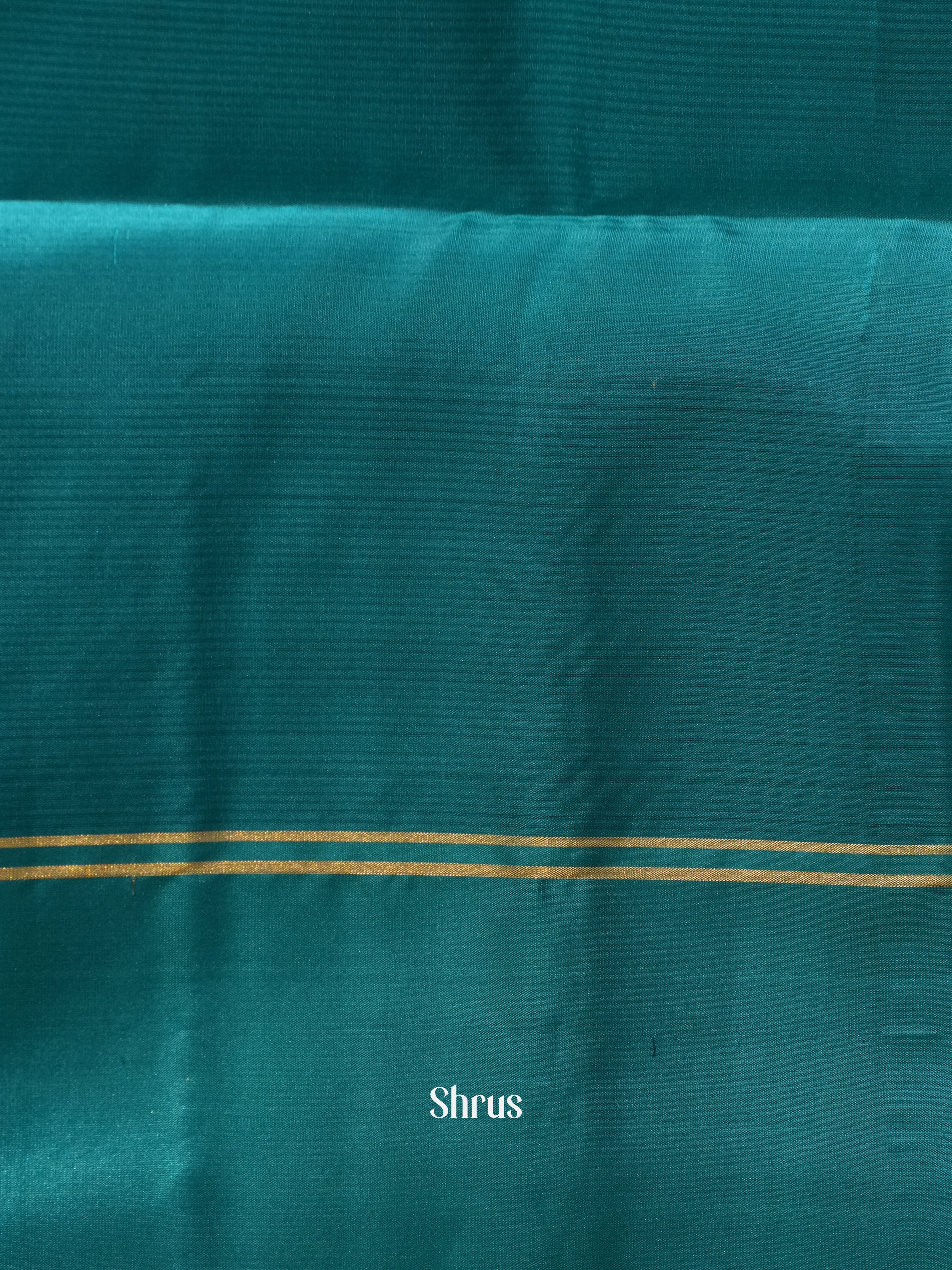 Yellow & Blue - Soft Silk Saree