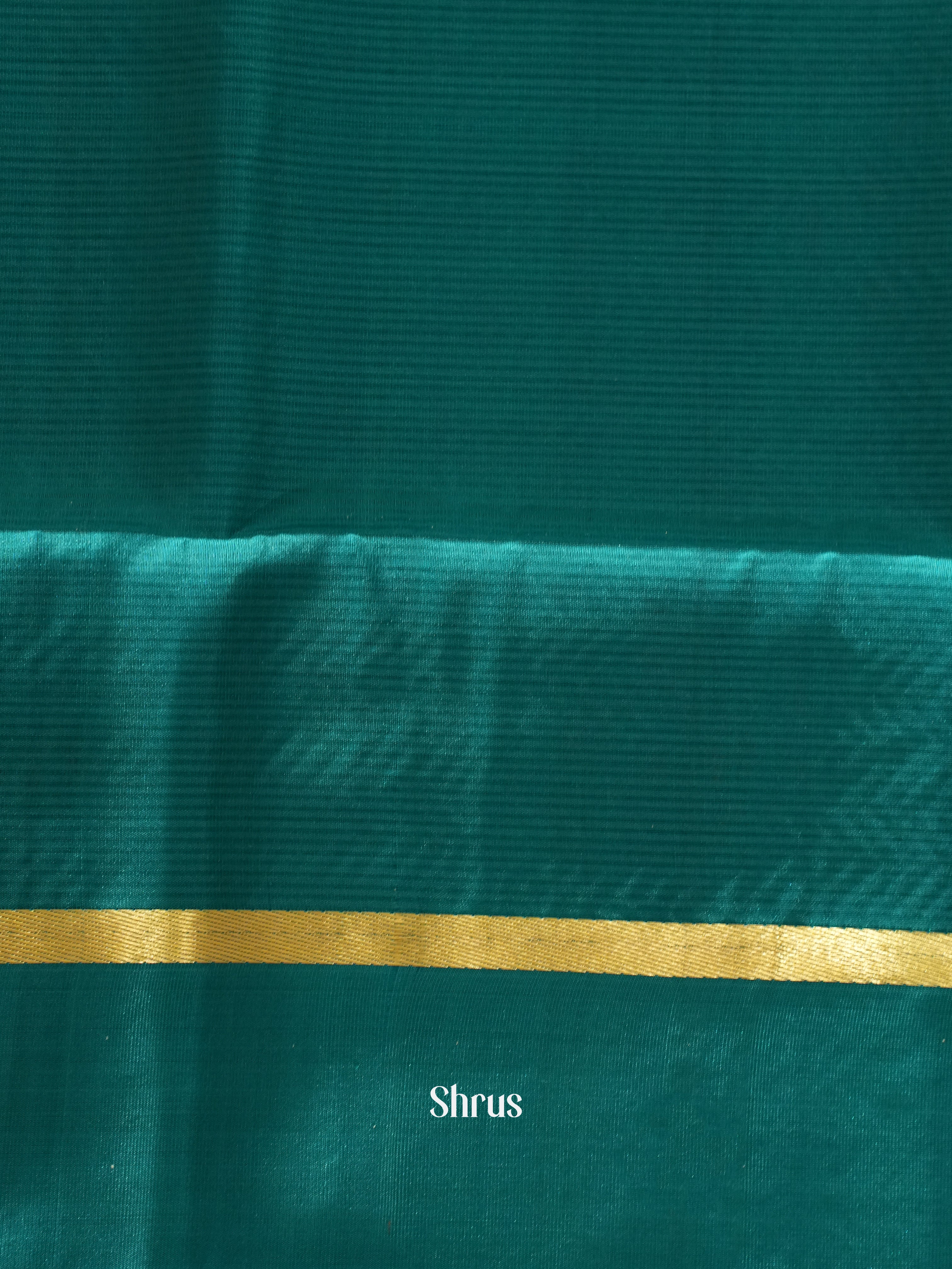 Red & Peacock Green - Soft Silk Saree