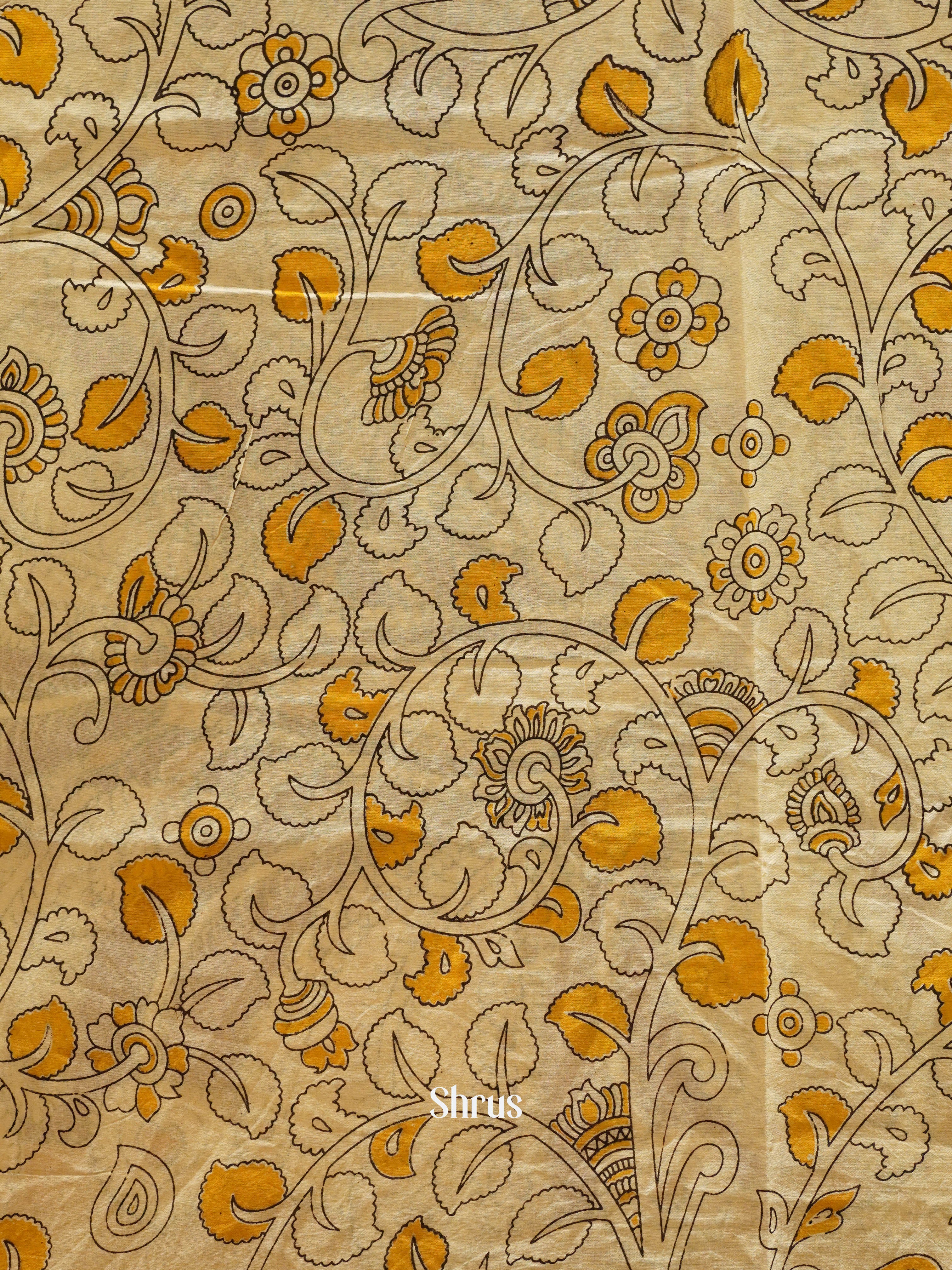 Black & Beige - kalamkari-cotton