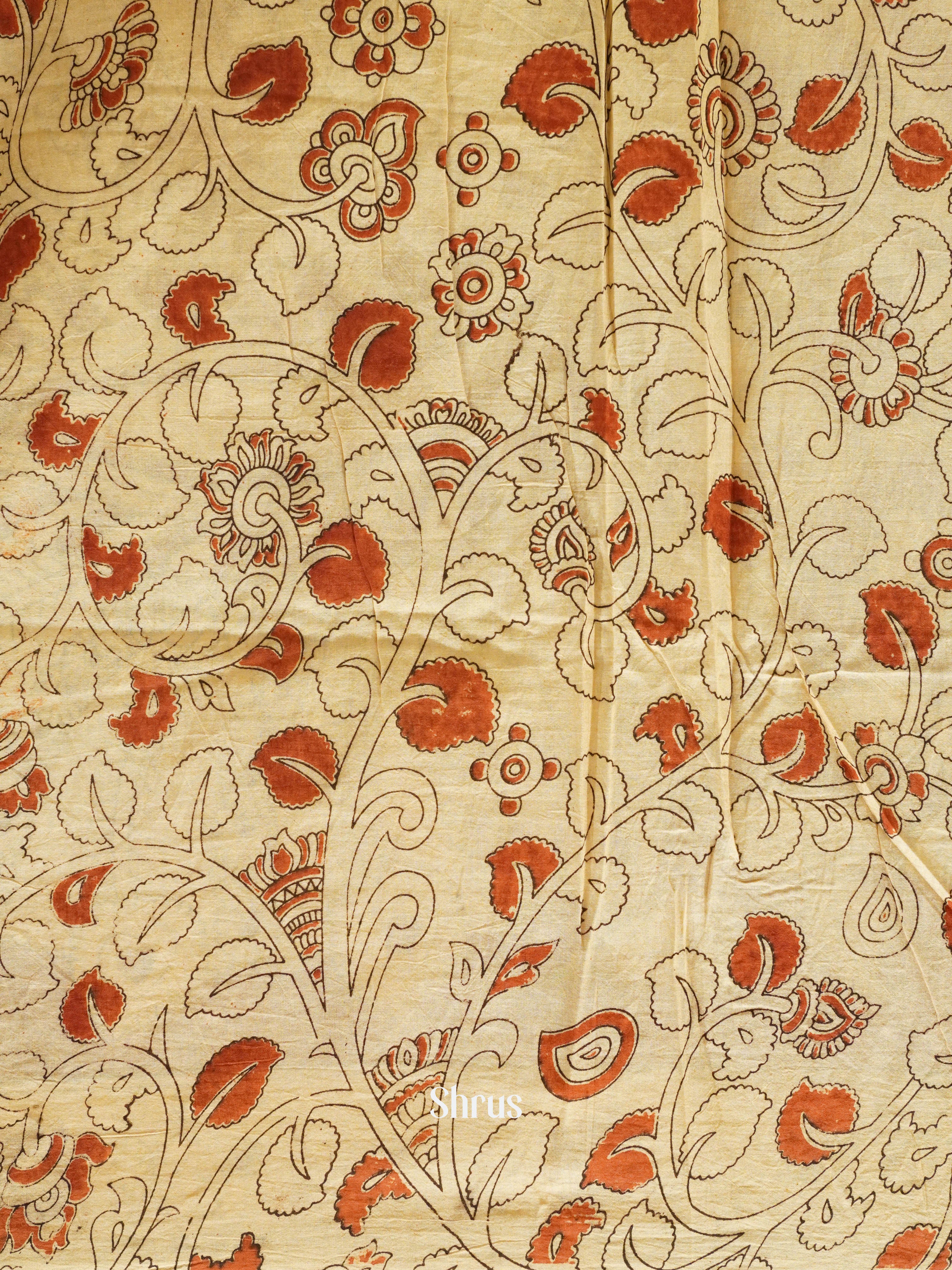 Black & Beige - kalamkari-cotton