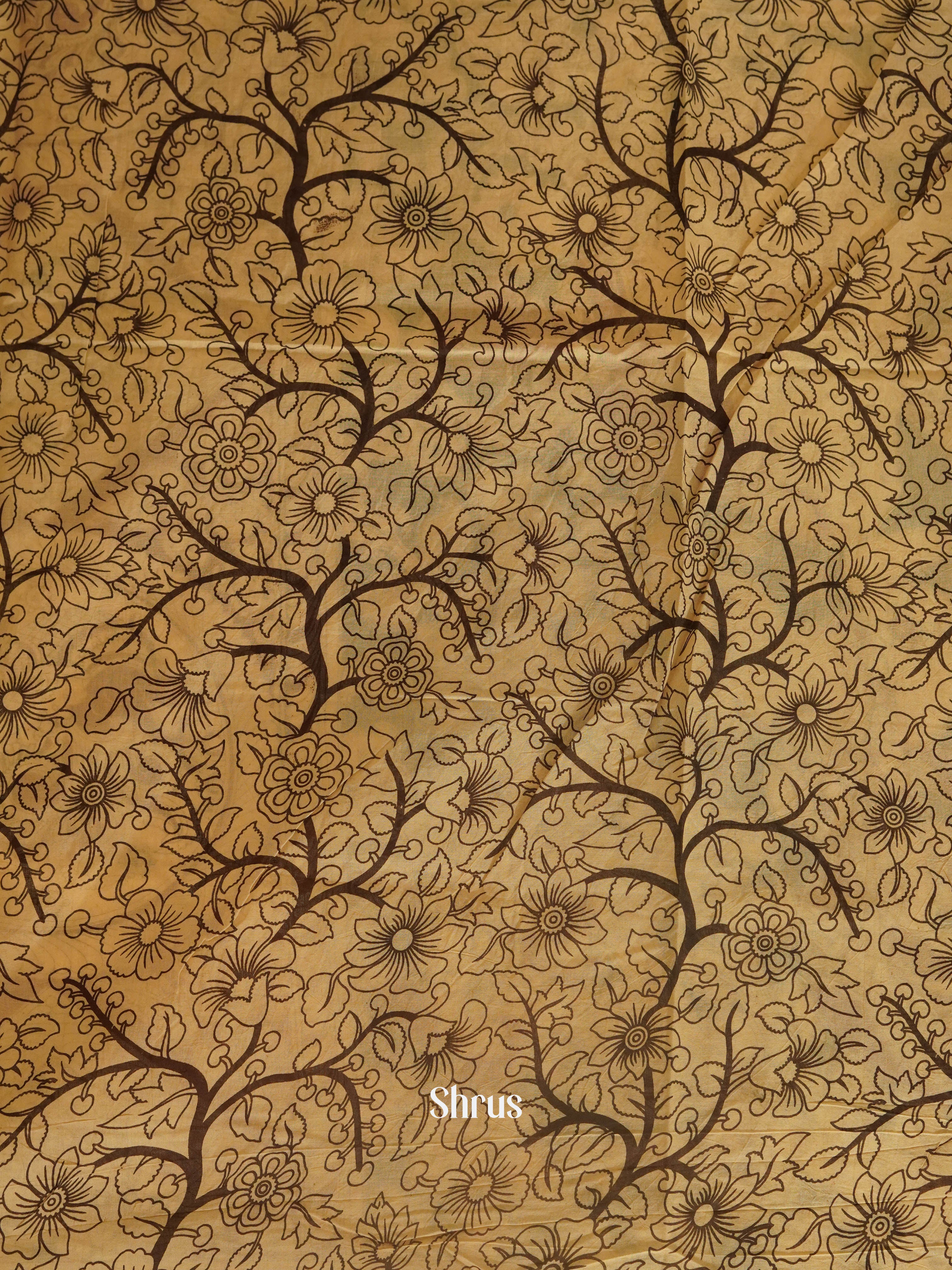 Black & Beige - kalamkari-cotton