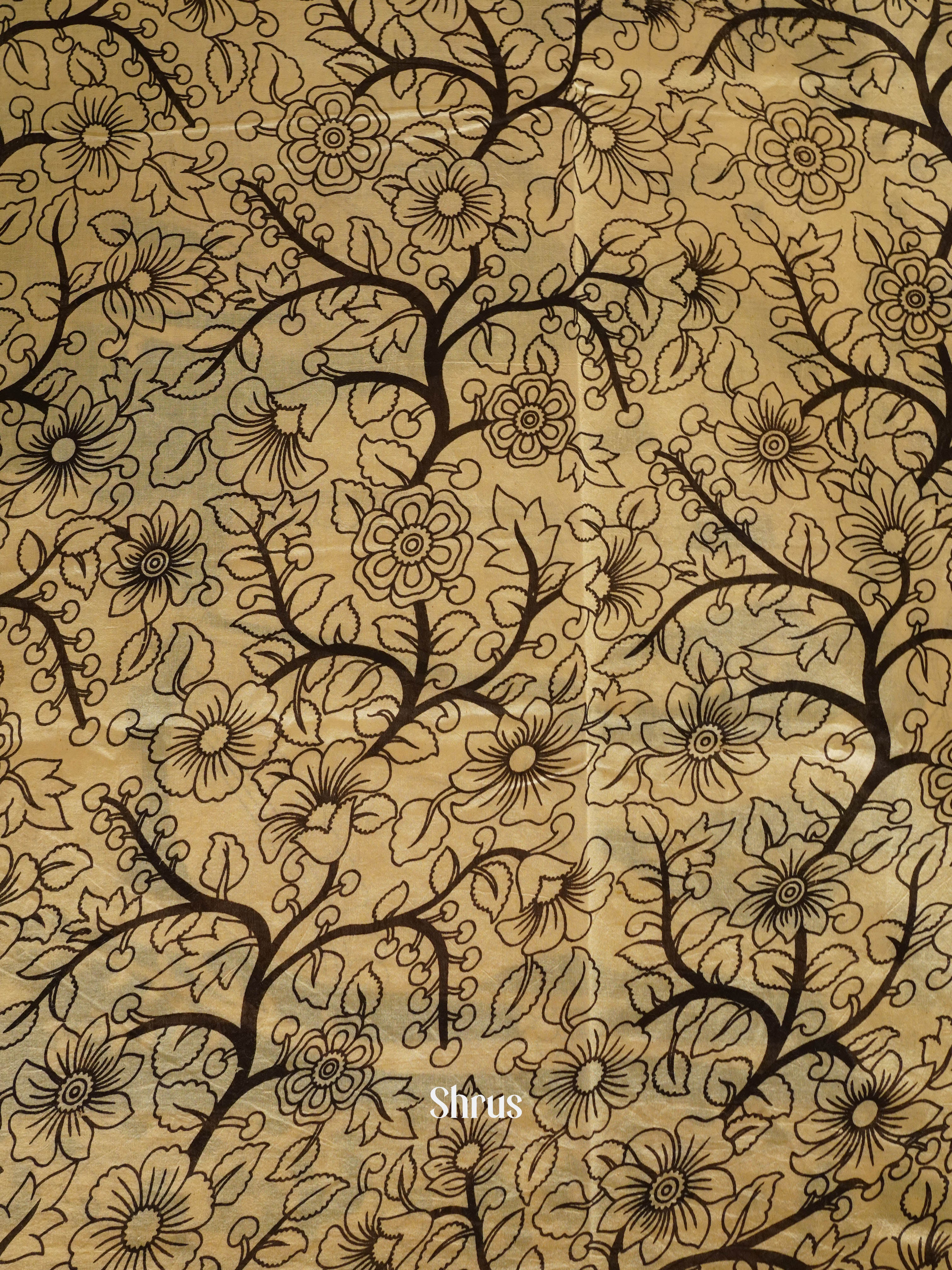 Blue & Beige - kalamkari-cotton