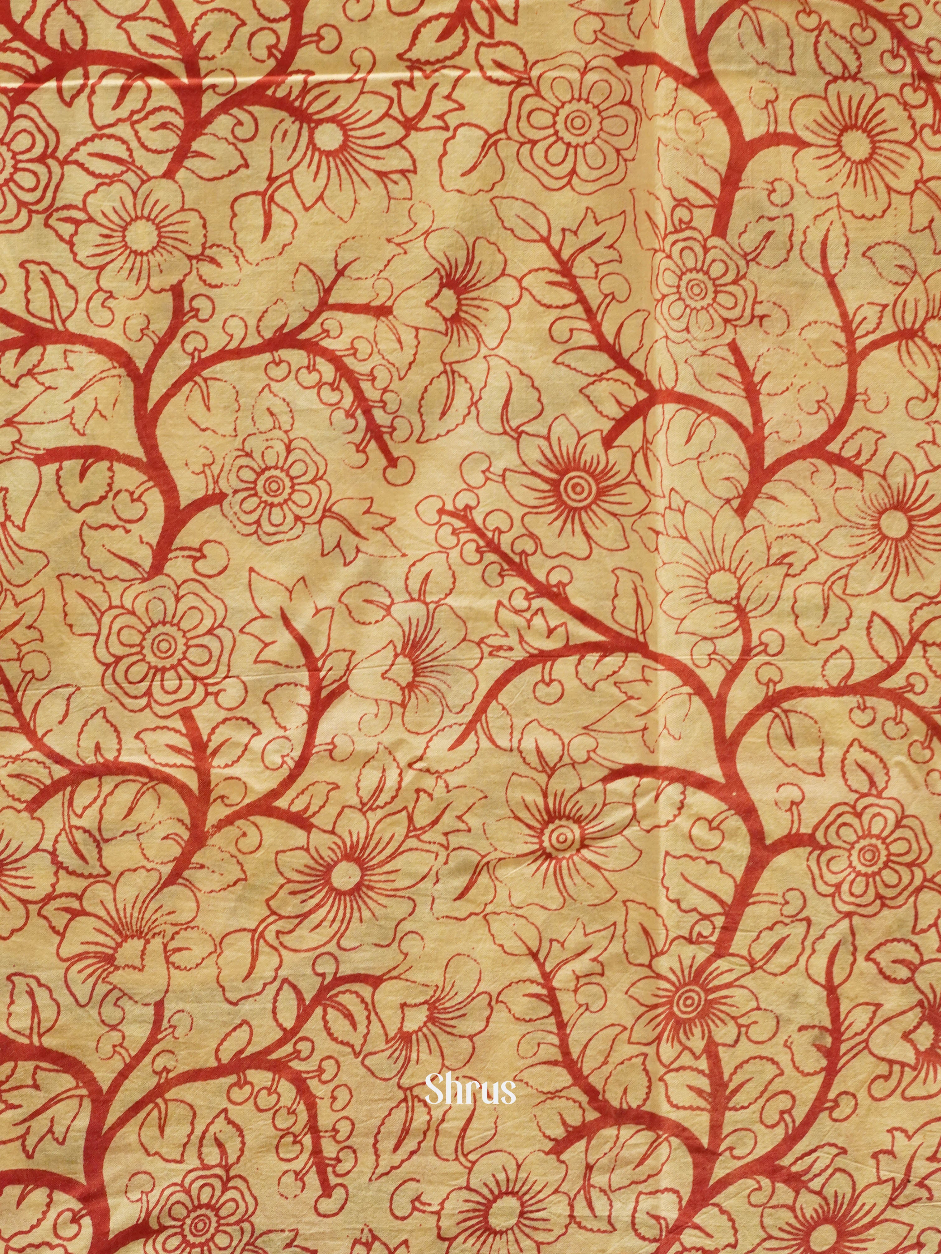 Mustard & Beige - kalamkari-cotton