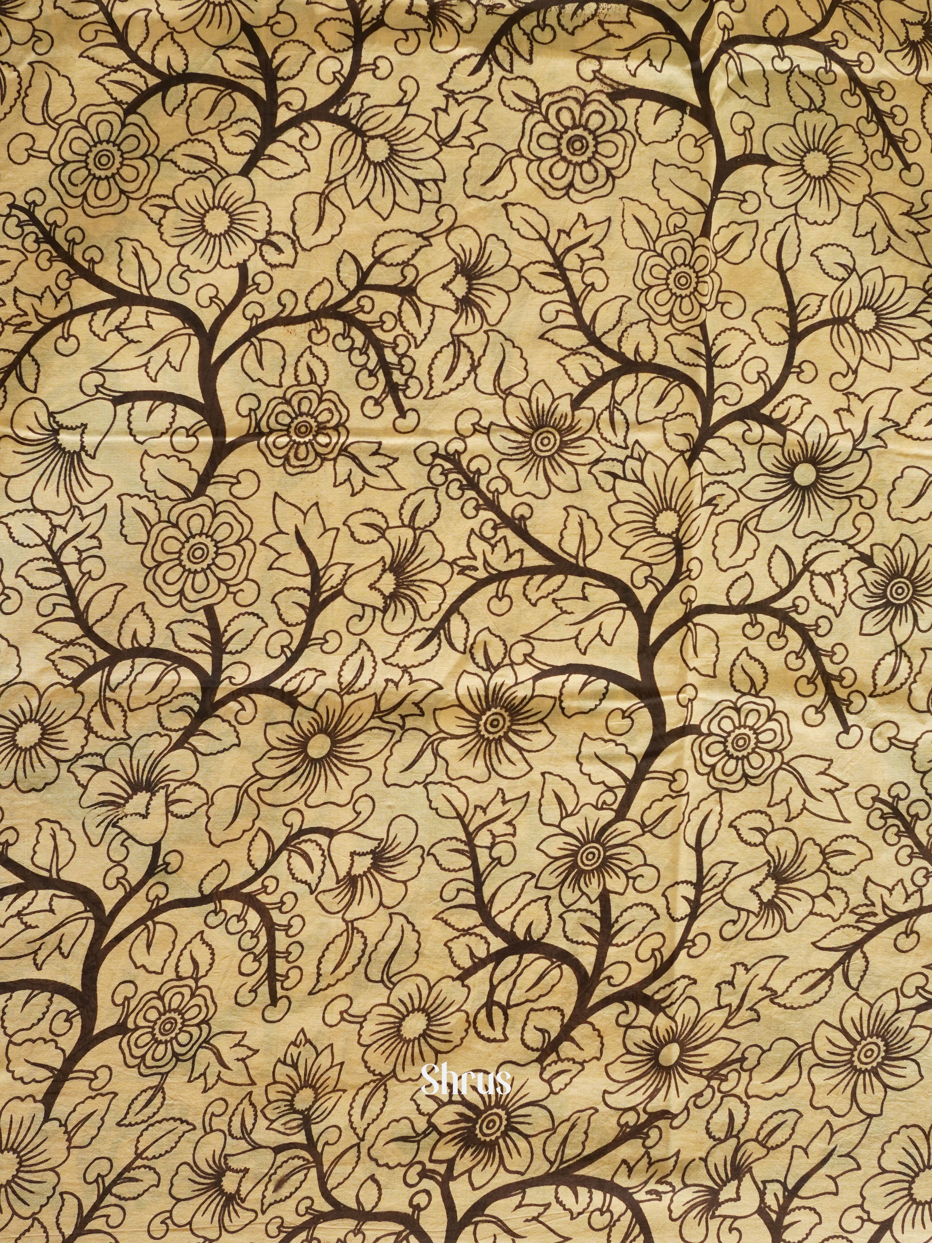 Green & Beige - kalamkari-cotton