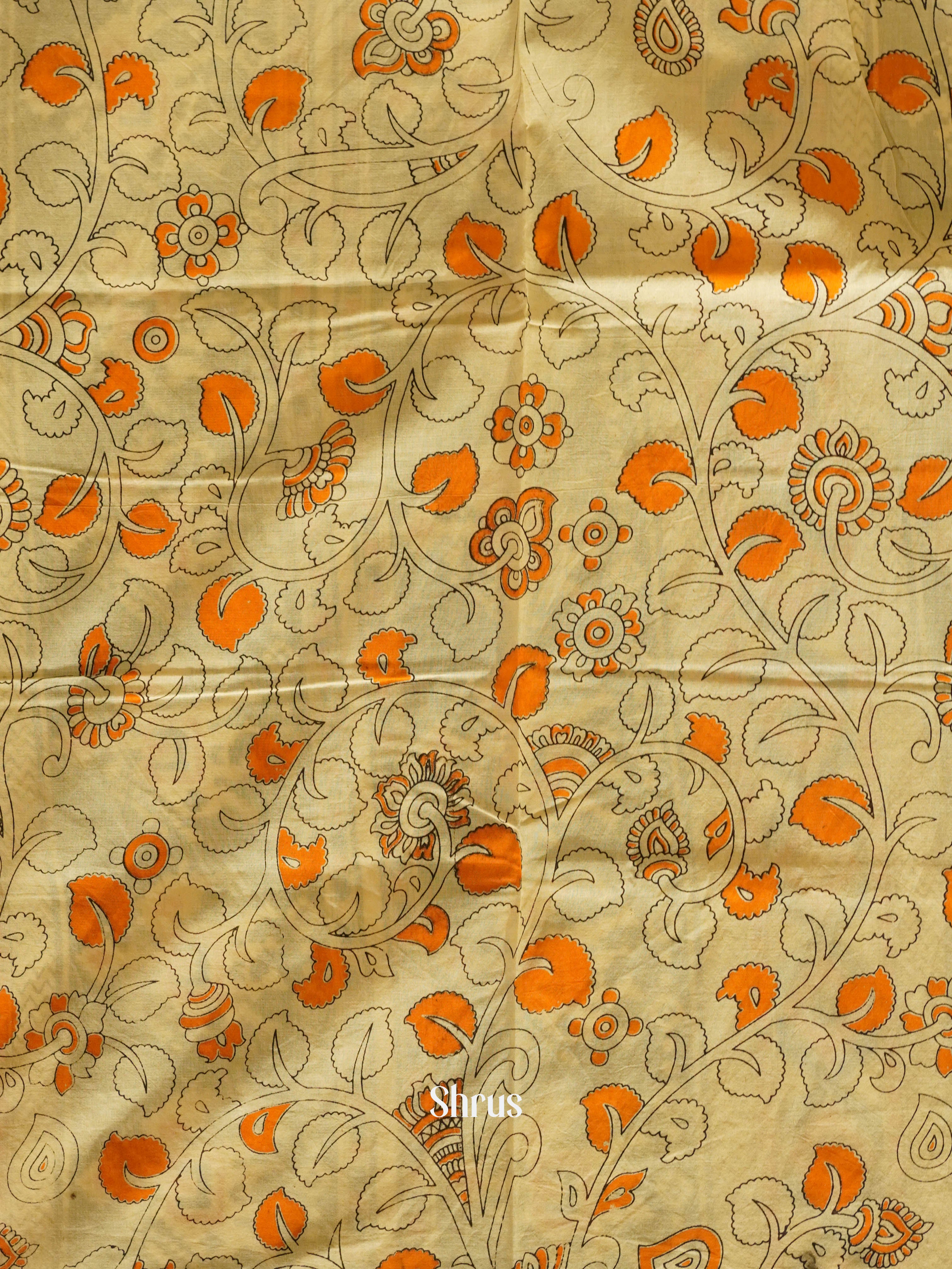 Black & Beige - kalamkari-cotton