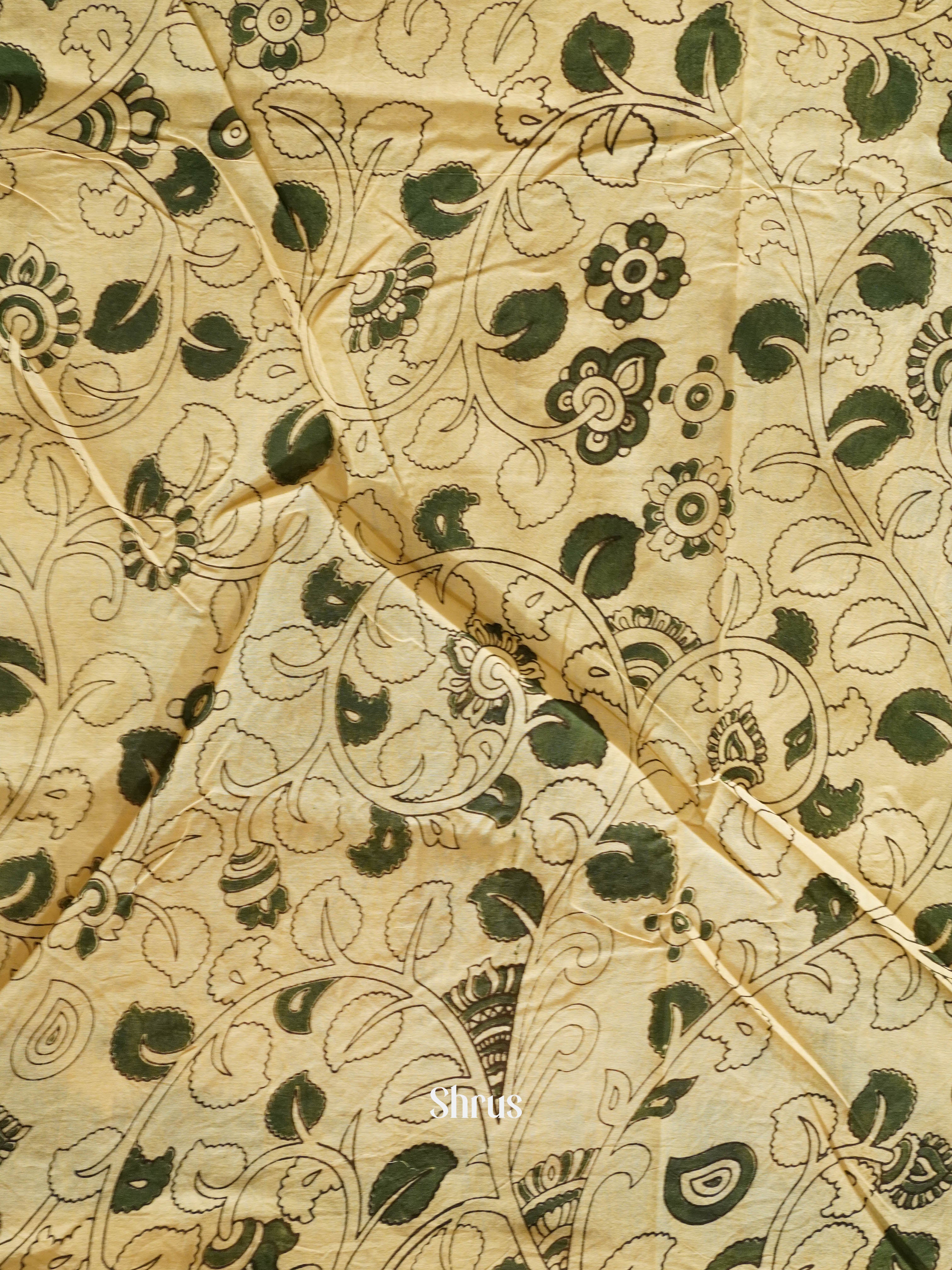 Green & Beige - kalamkari-cotton