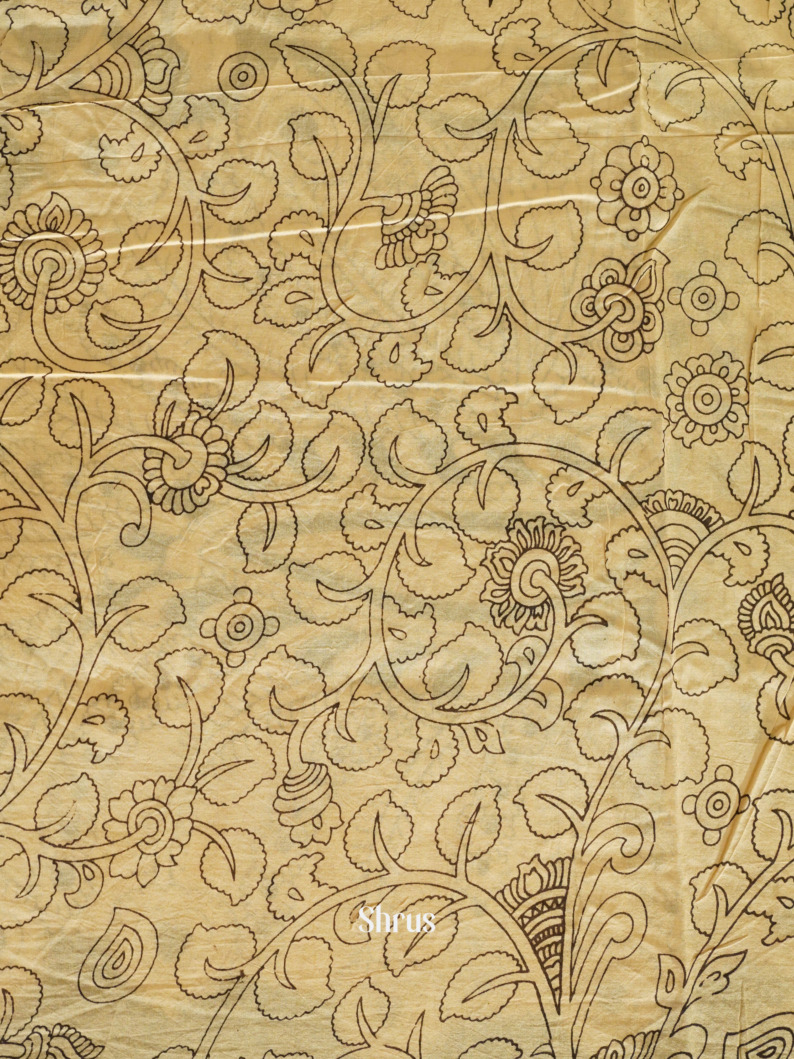 Black & Beige - kalamkari-cotton