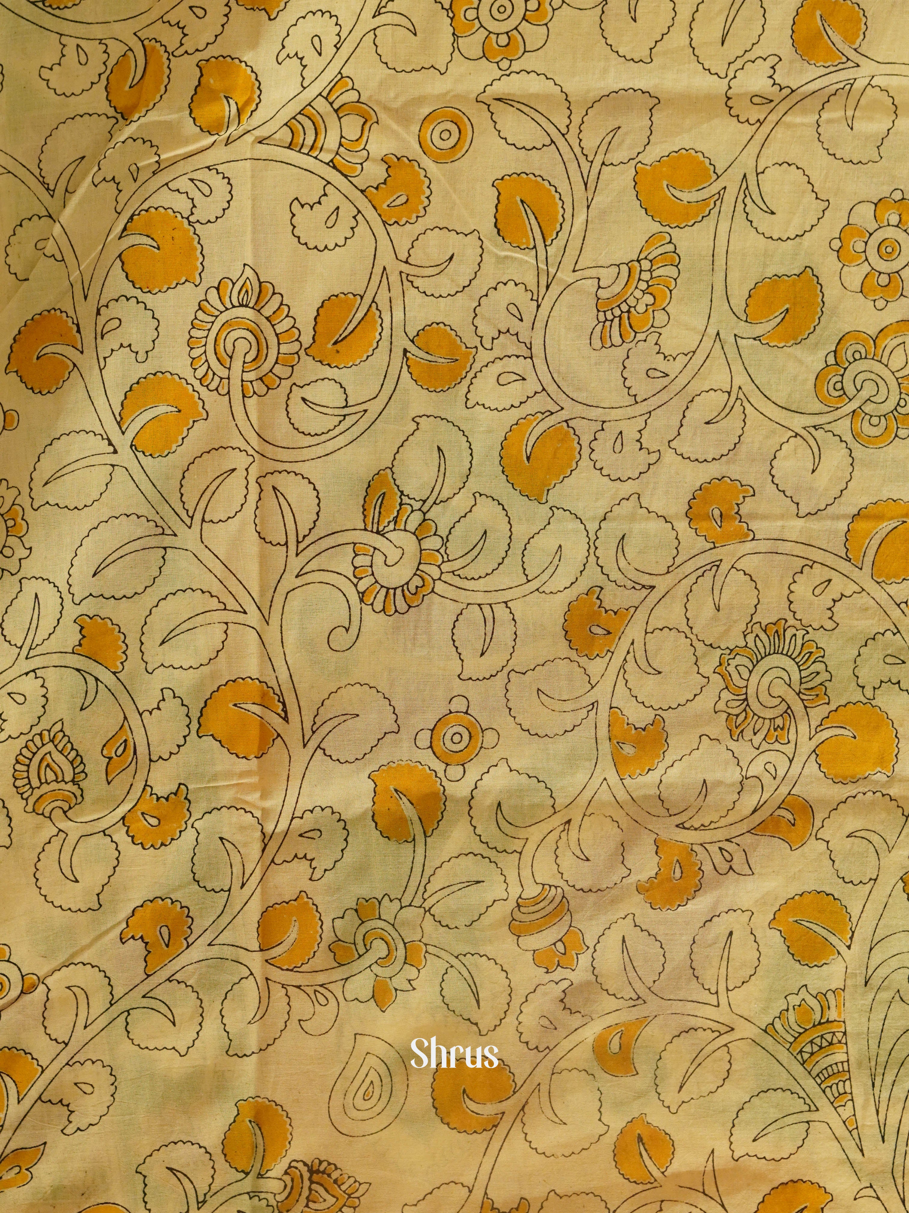 Beige & Yellow - kalamkari-cotton