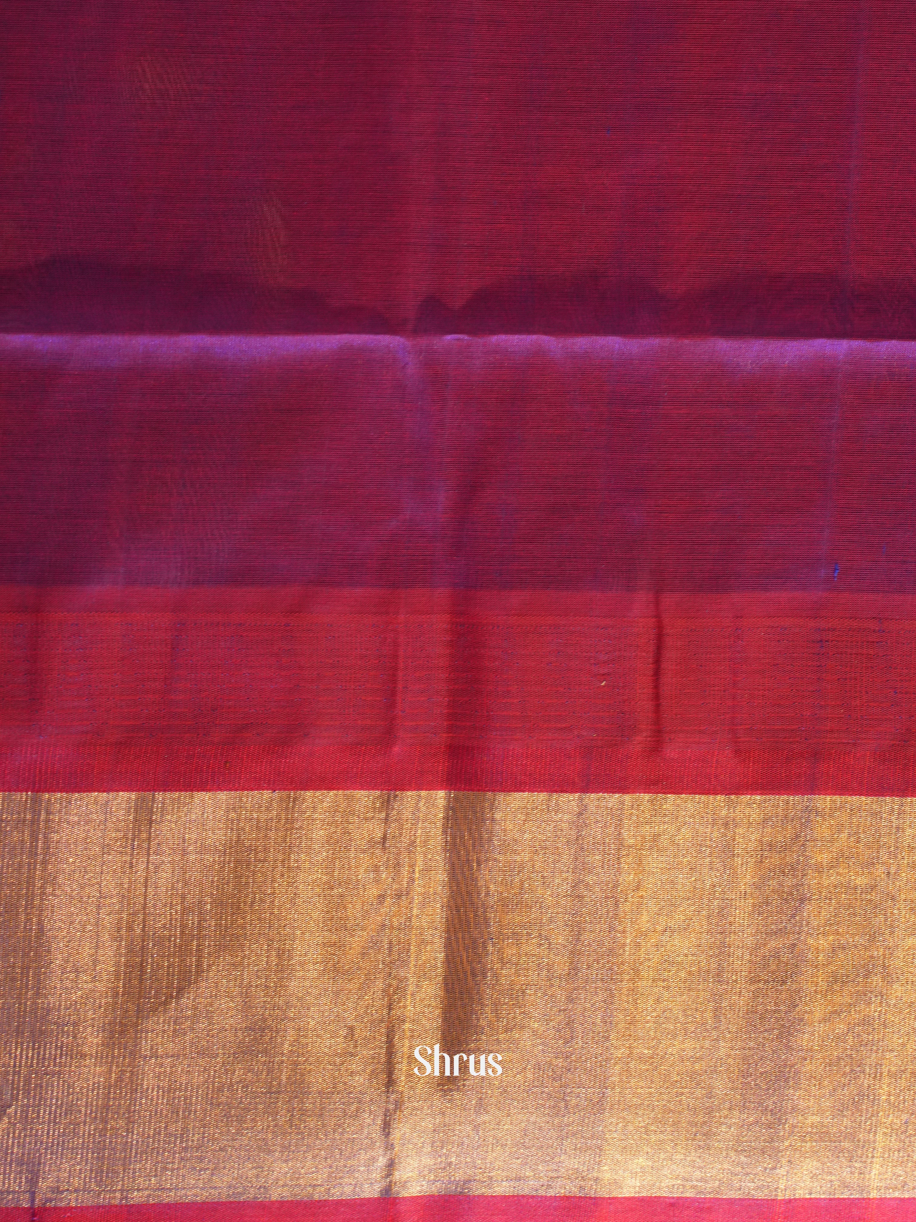 Yellow & Purple - Silk Cotton Saree