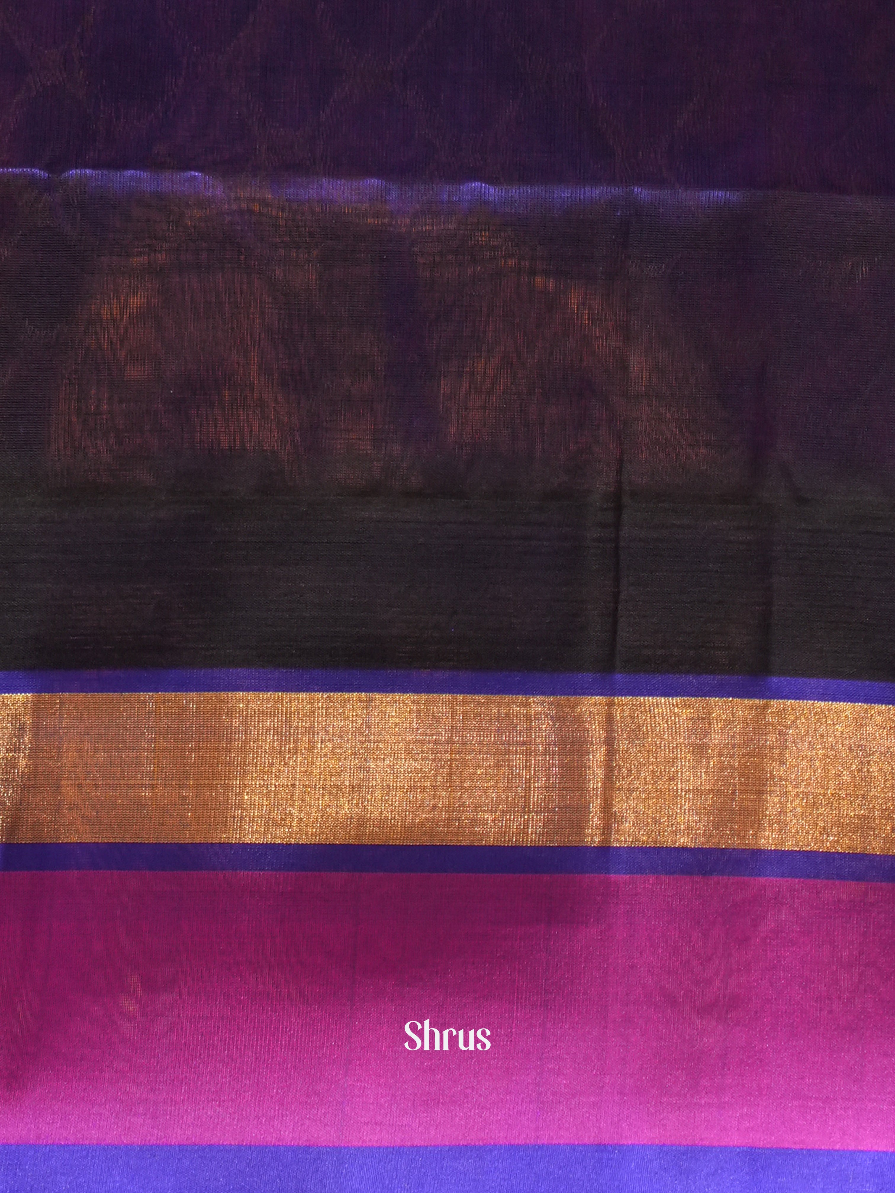 Peach & Blue - Silk Cotton Saree