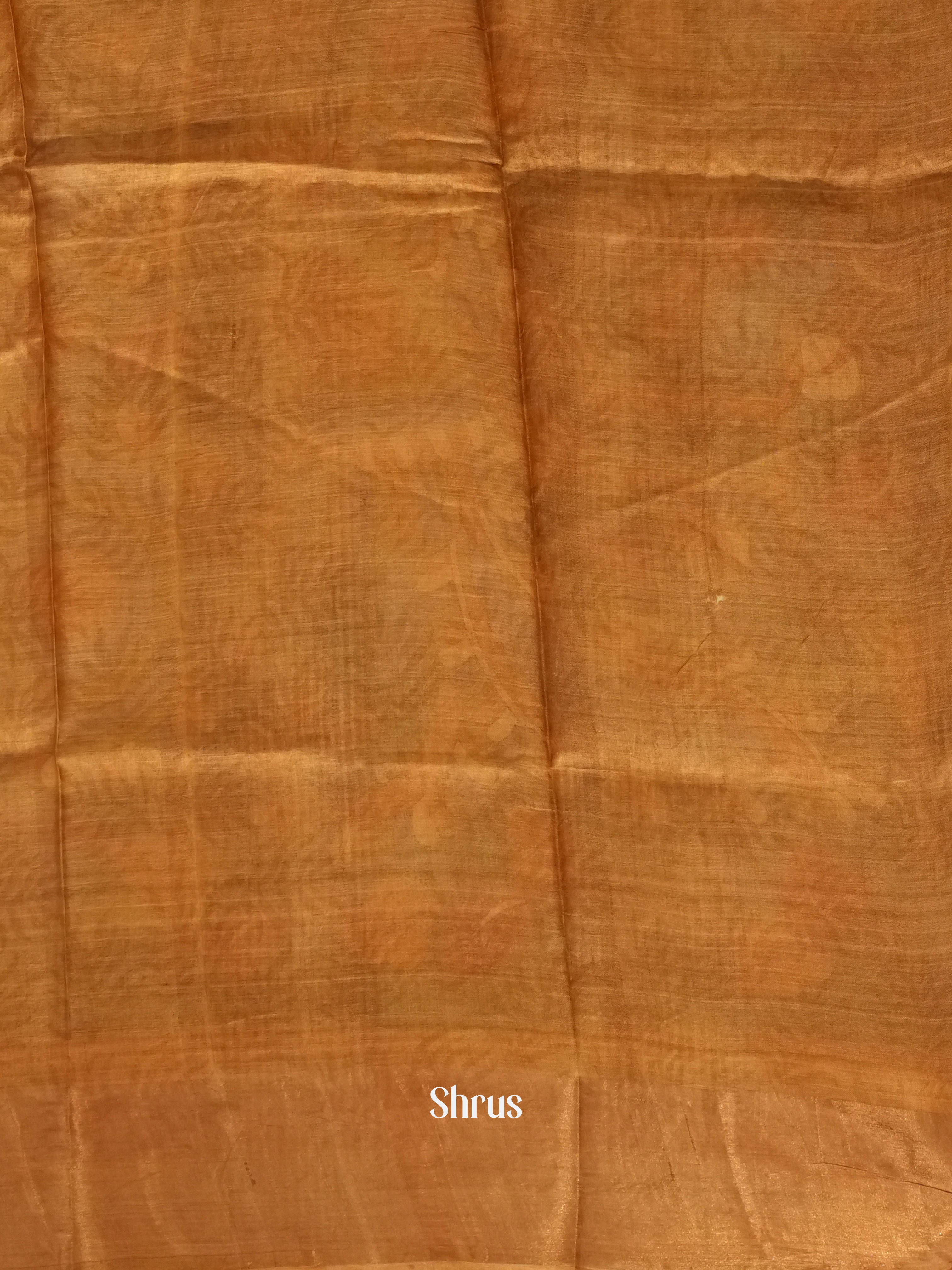 Green & Brown- Tussar Saree