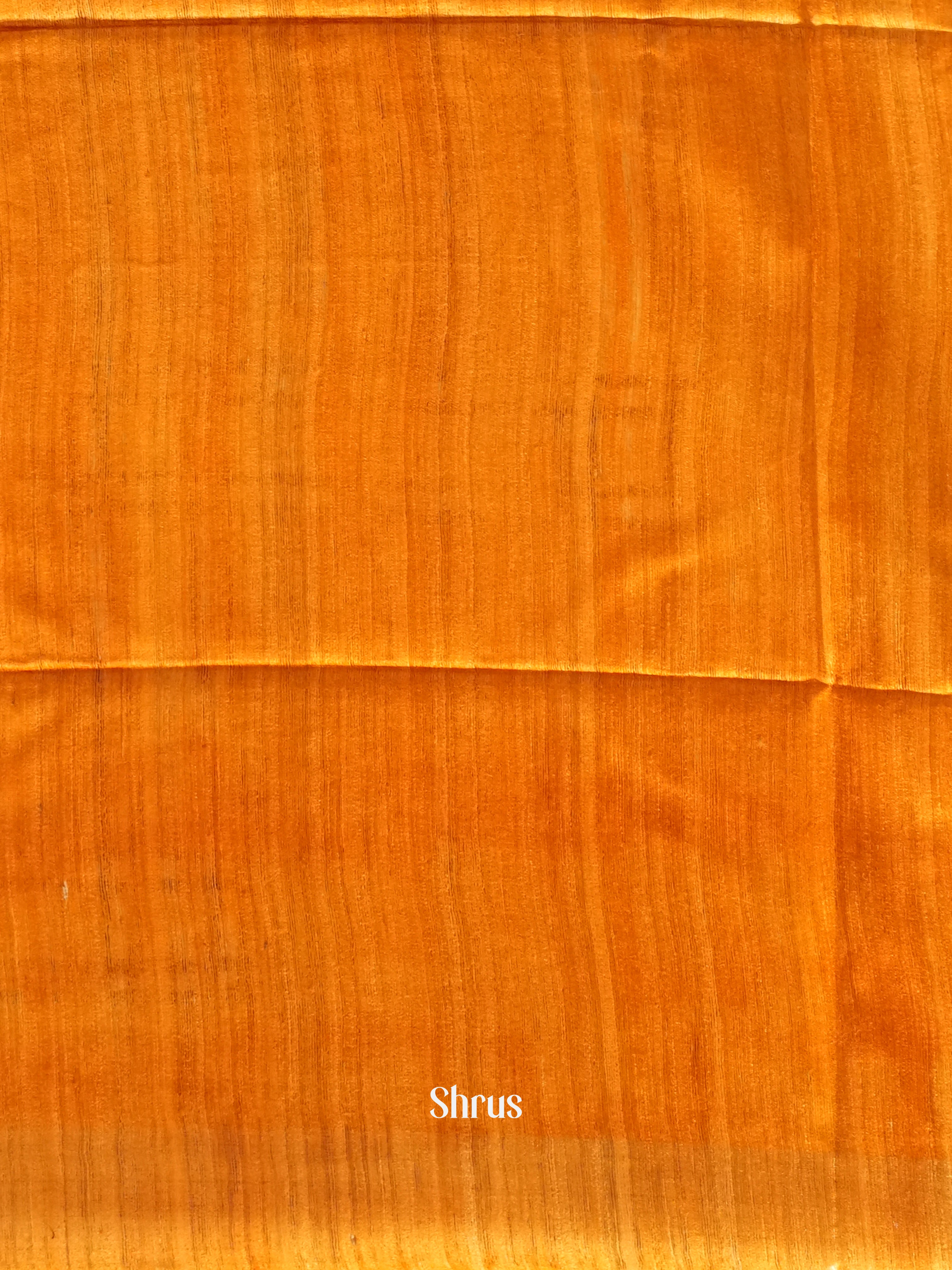 Brown & Orange - Gicha Saree