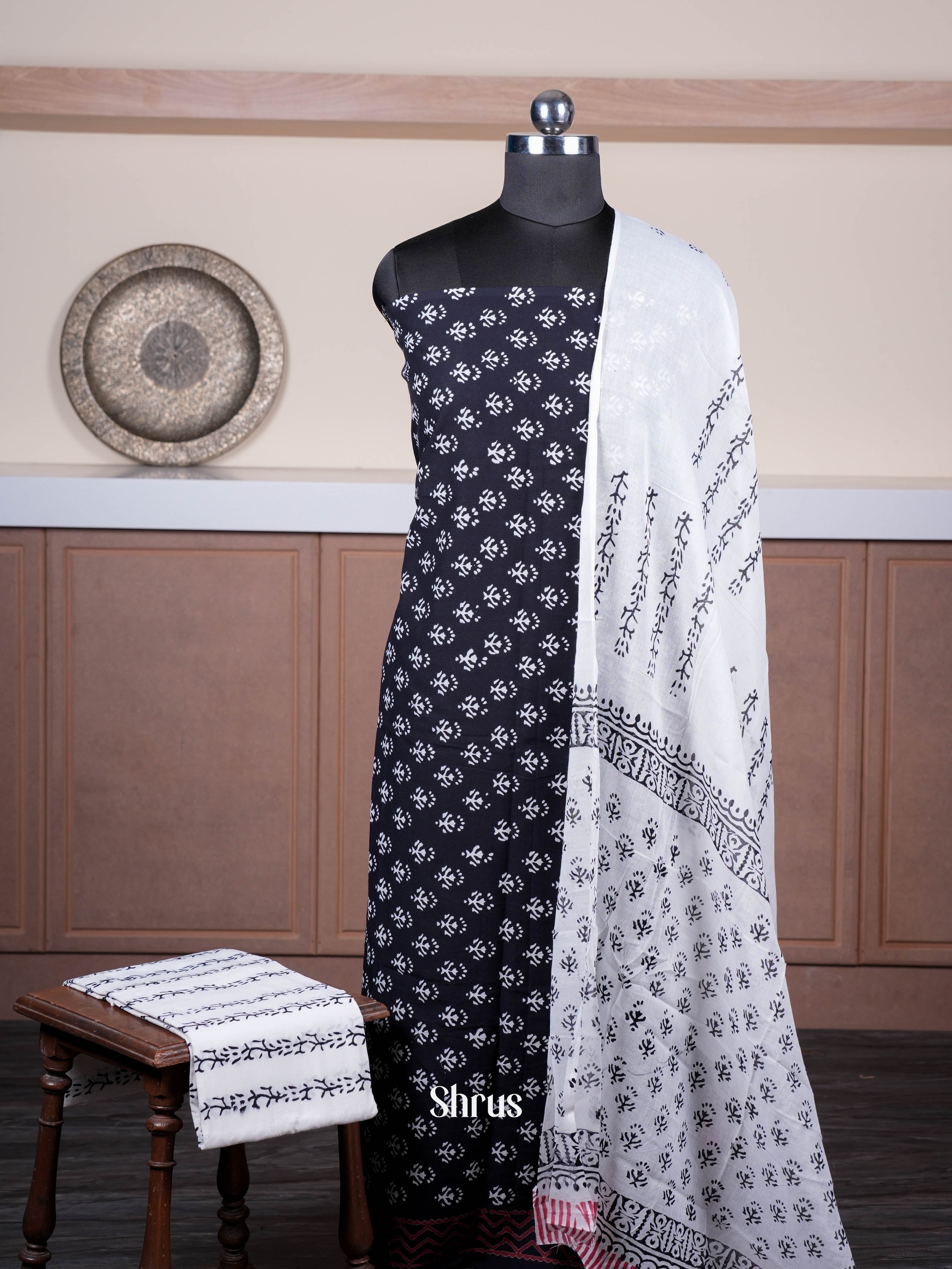 Black & White  - Cotton salwar