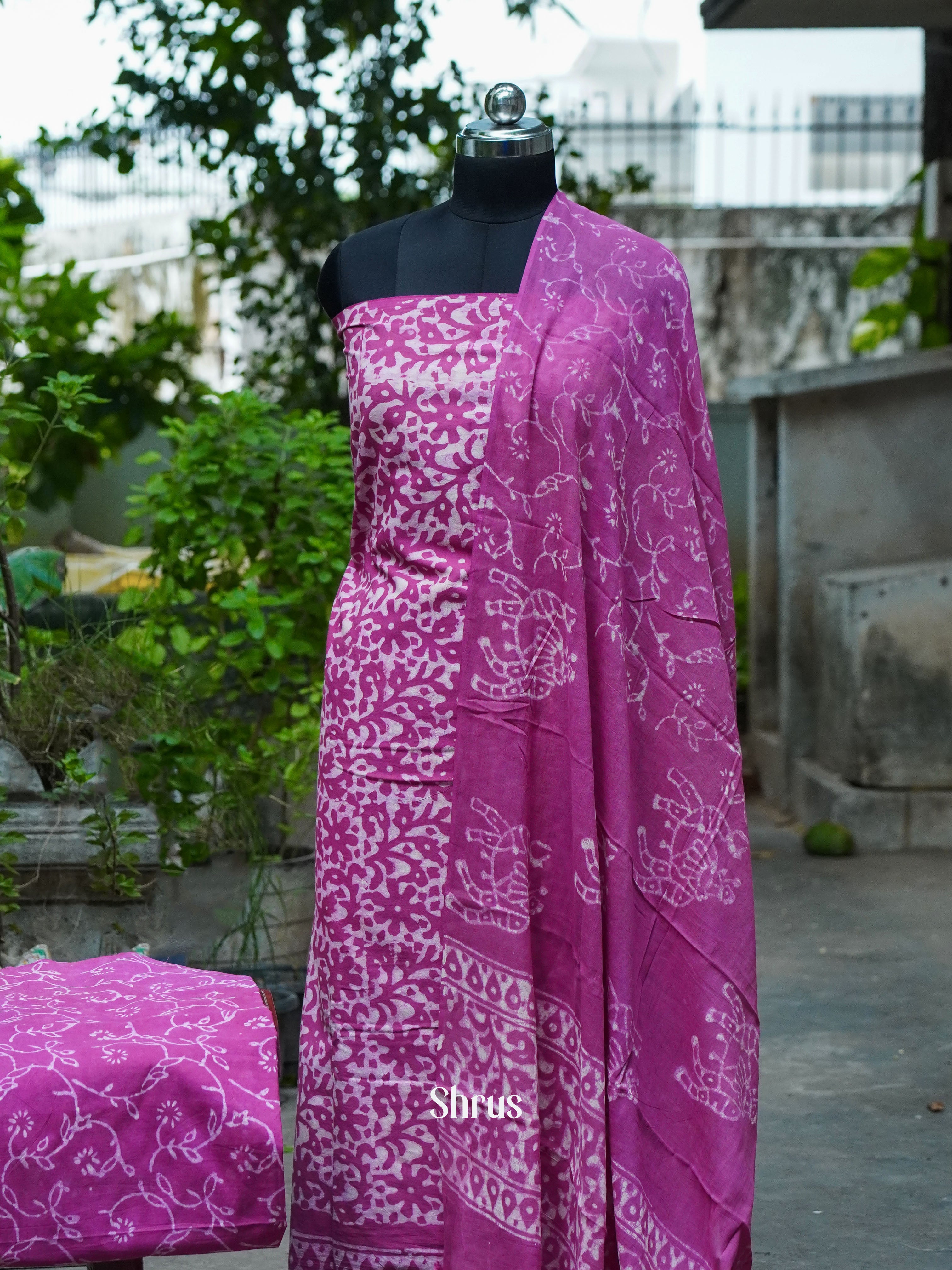 Majenta - Cotton salwar