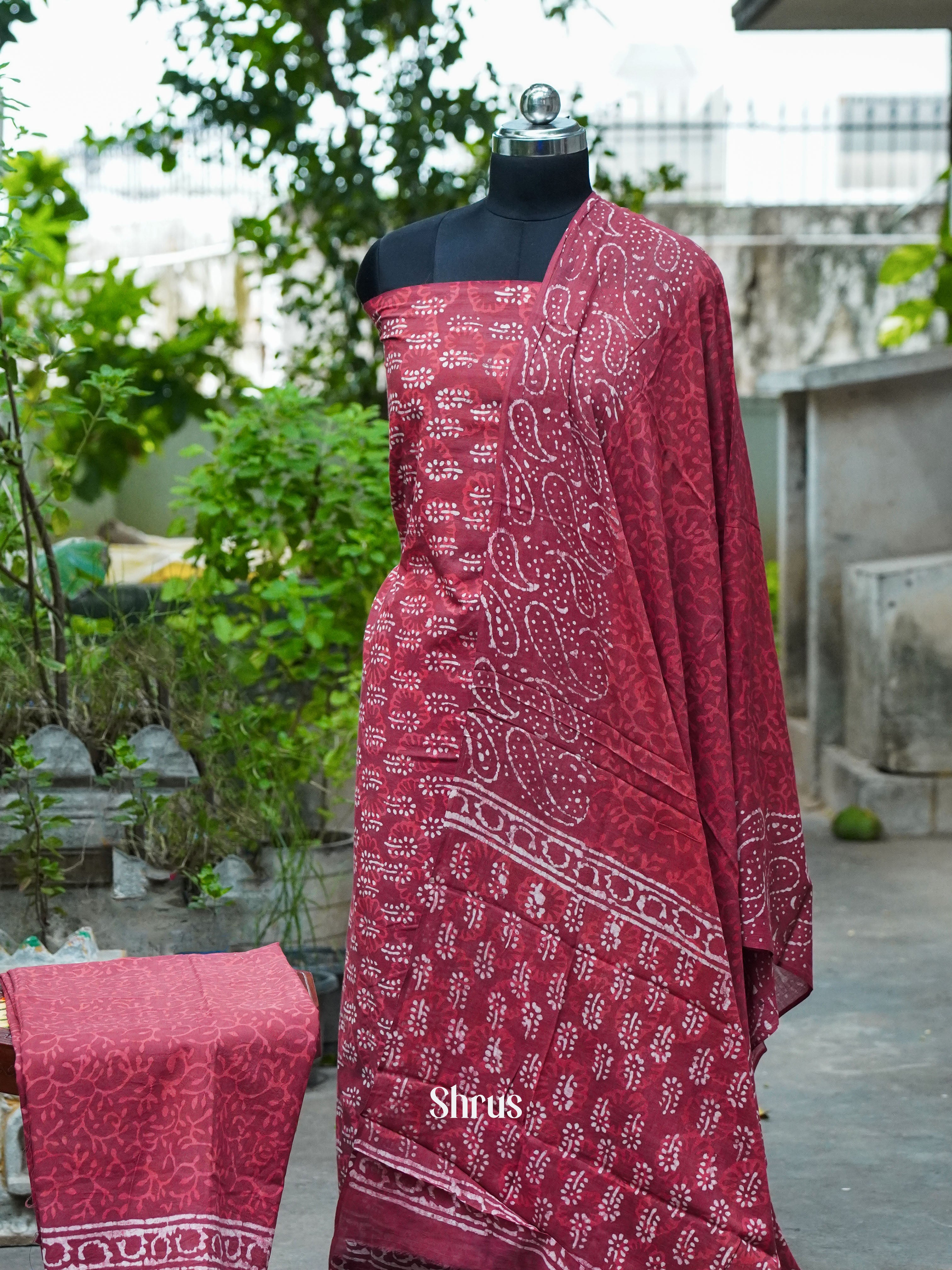 Red - Cotton salwar