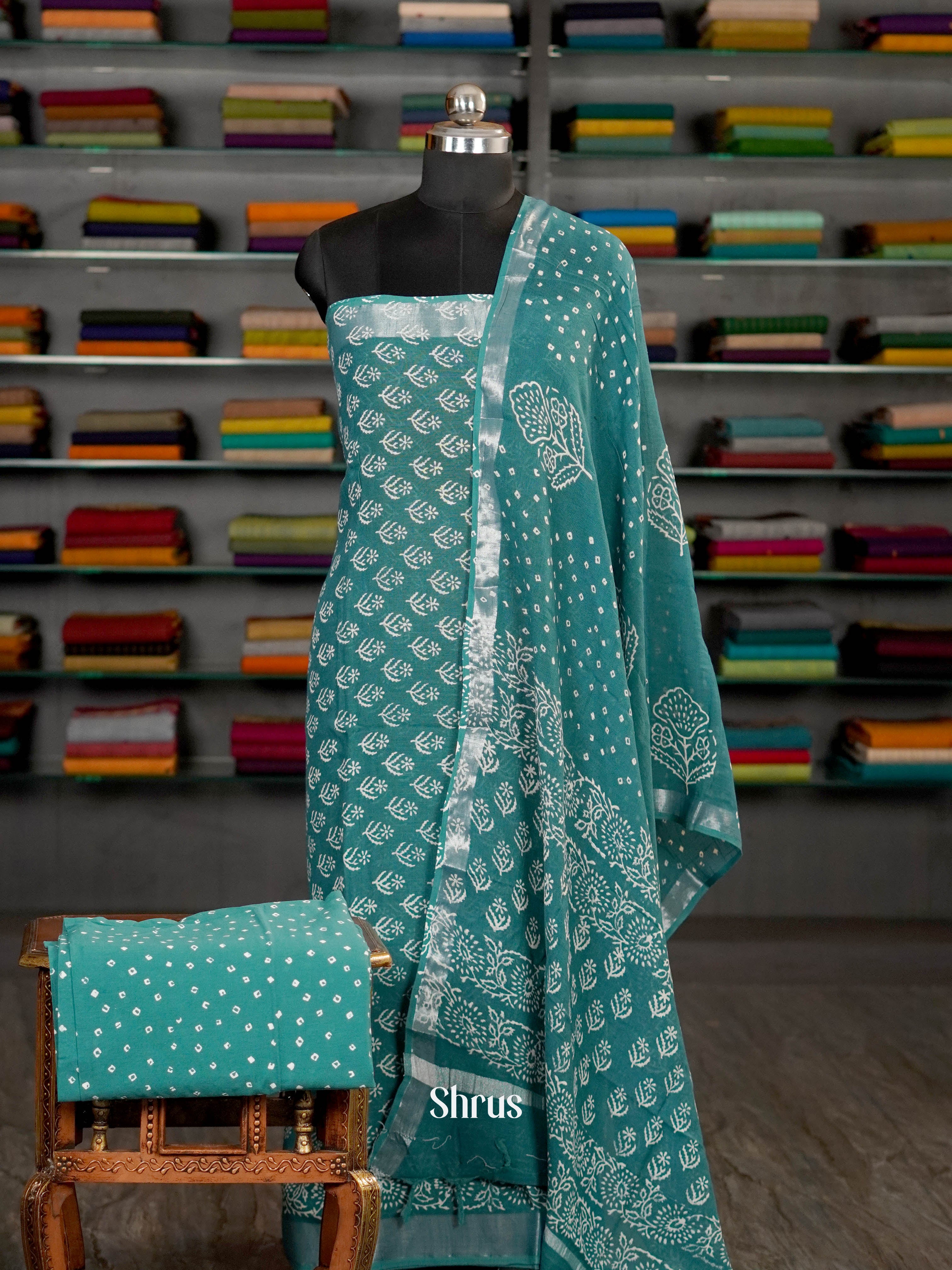 Teal  - Linen Salwar