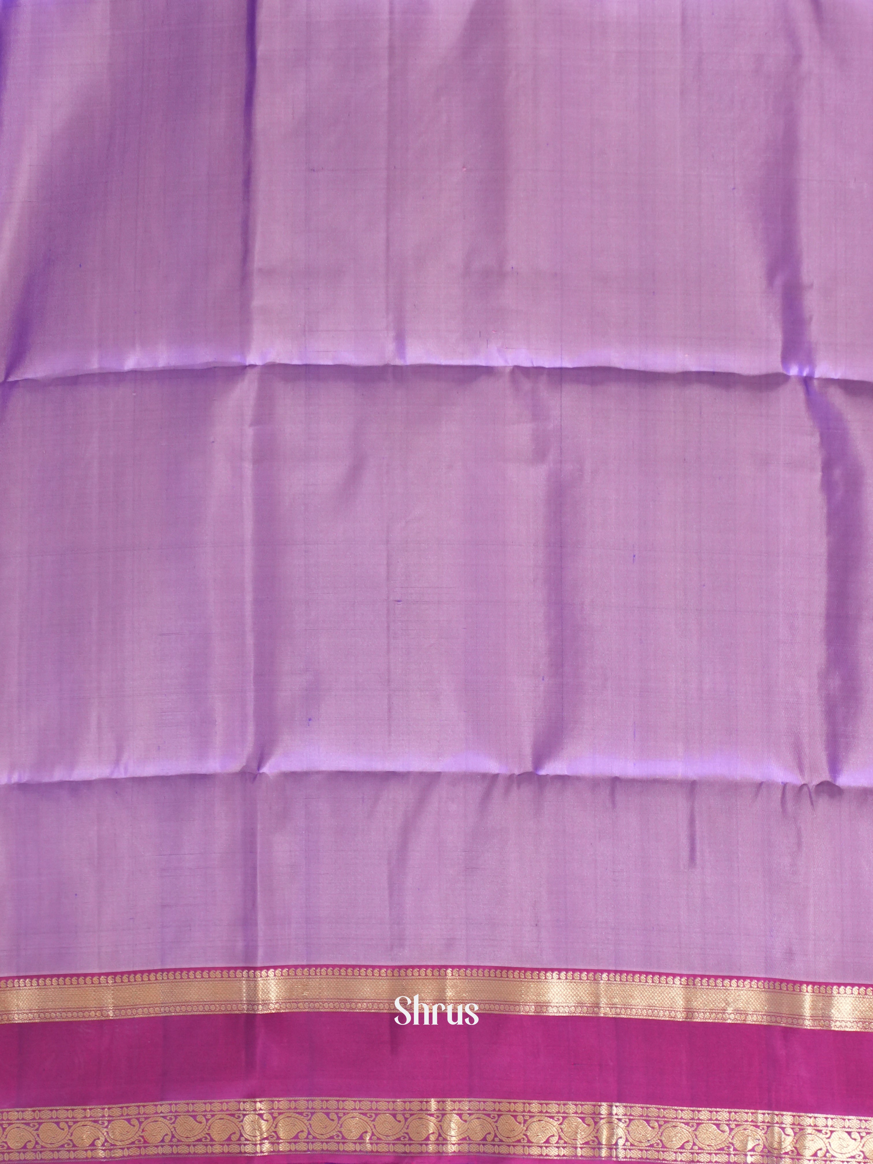 Lavender & Purple - Soft Silk Saree