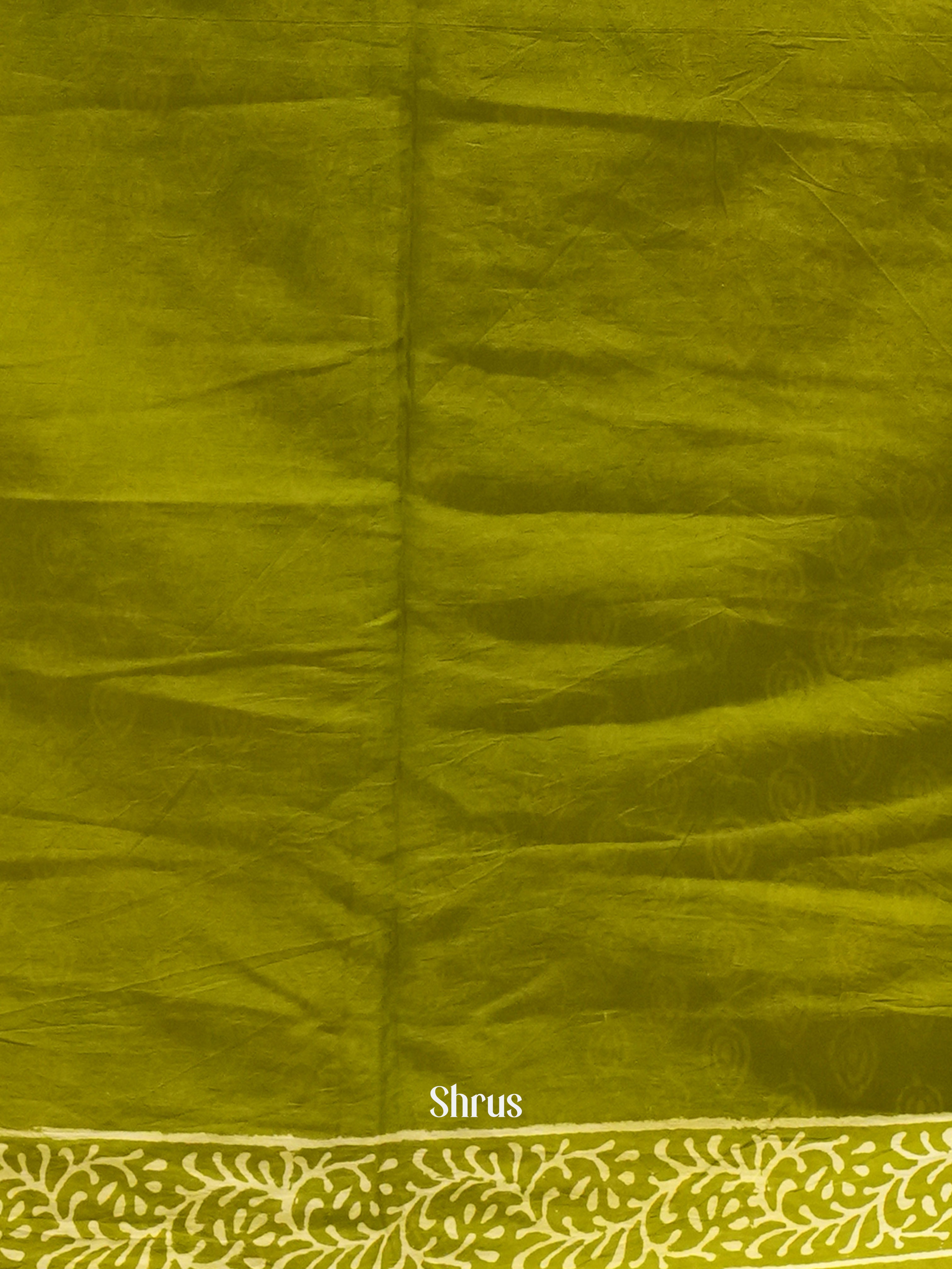 Green -Jaipur cotton Saree