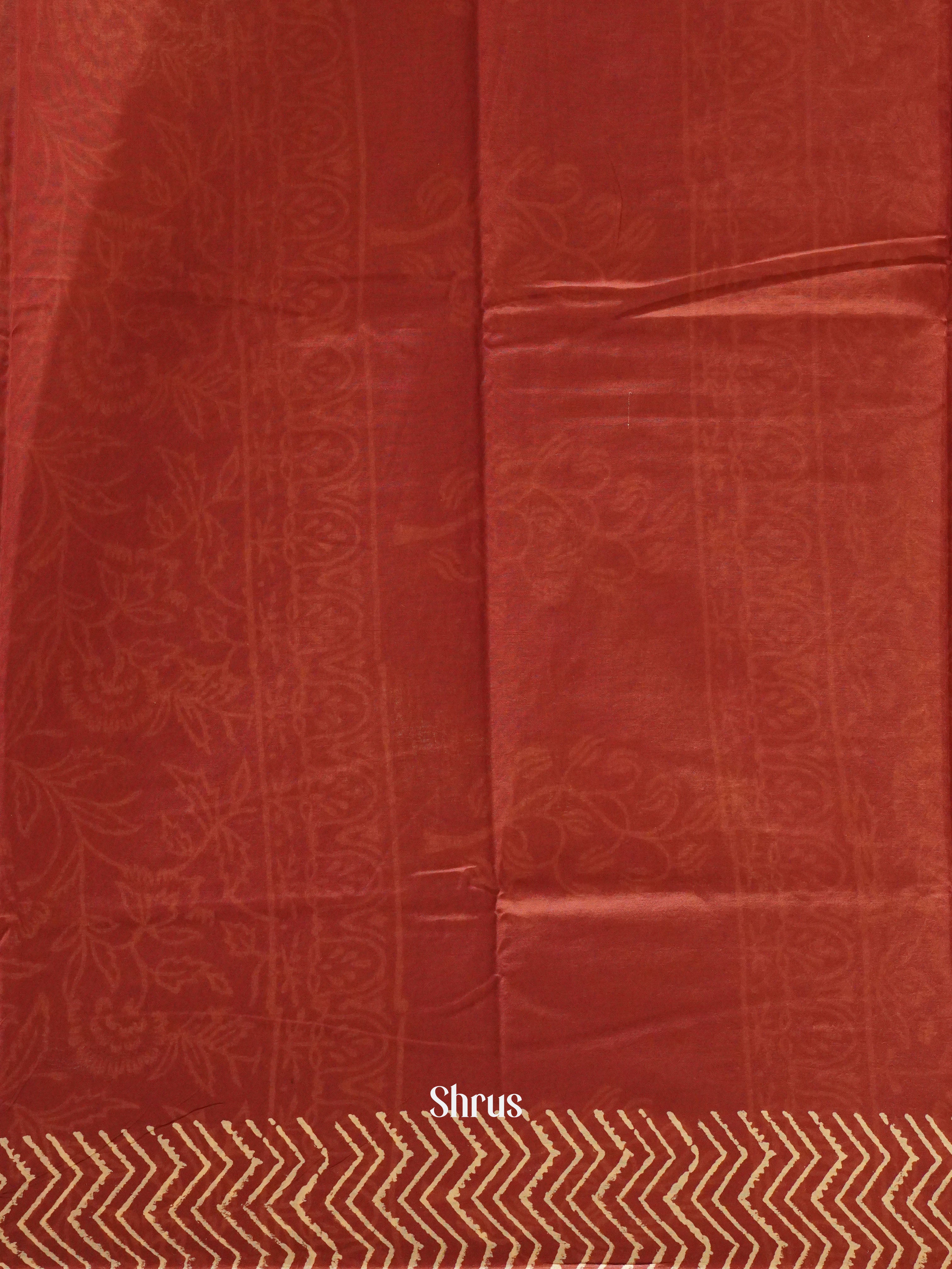 Red -Jaipur cotton Saree