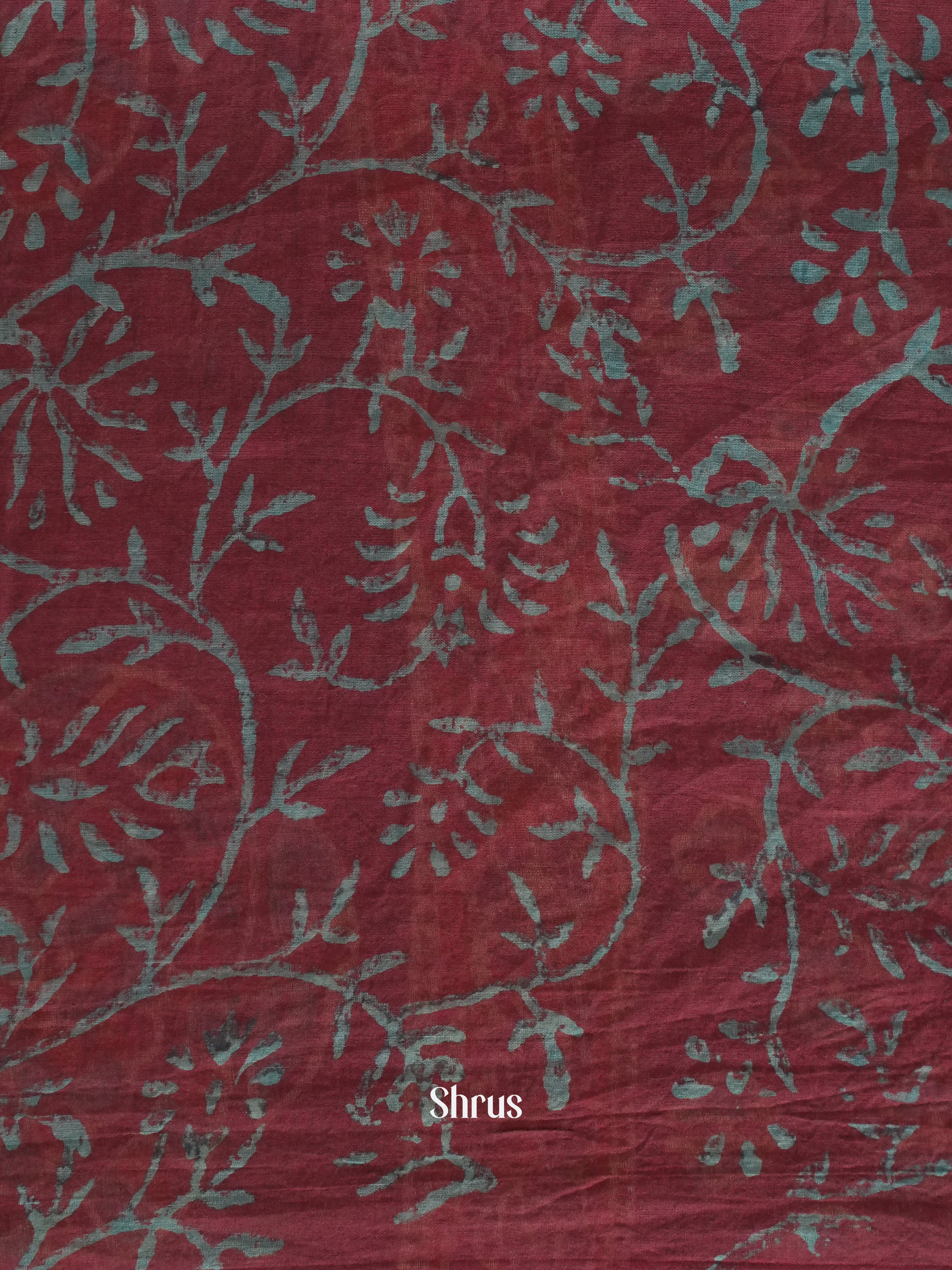 Maroon -  Jaipur cotton