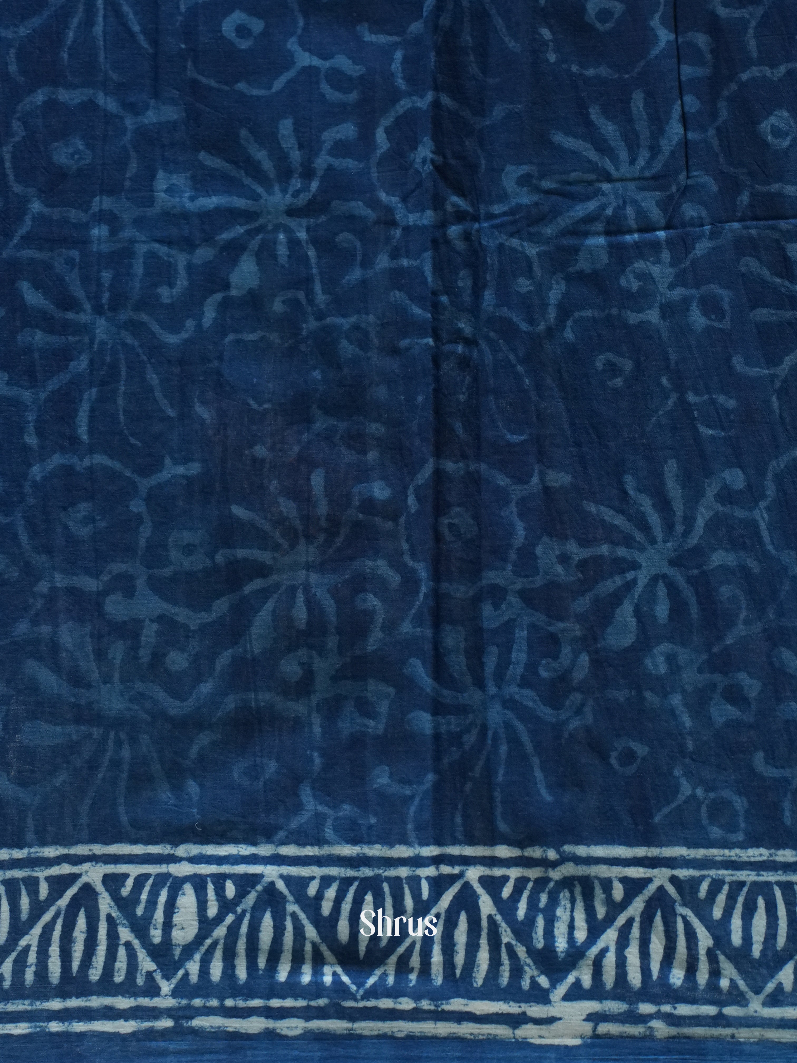 Blue - Jaipur cotton Saree