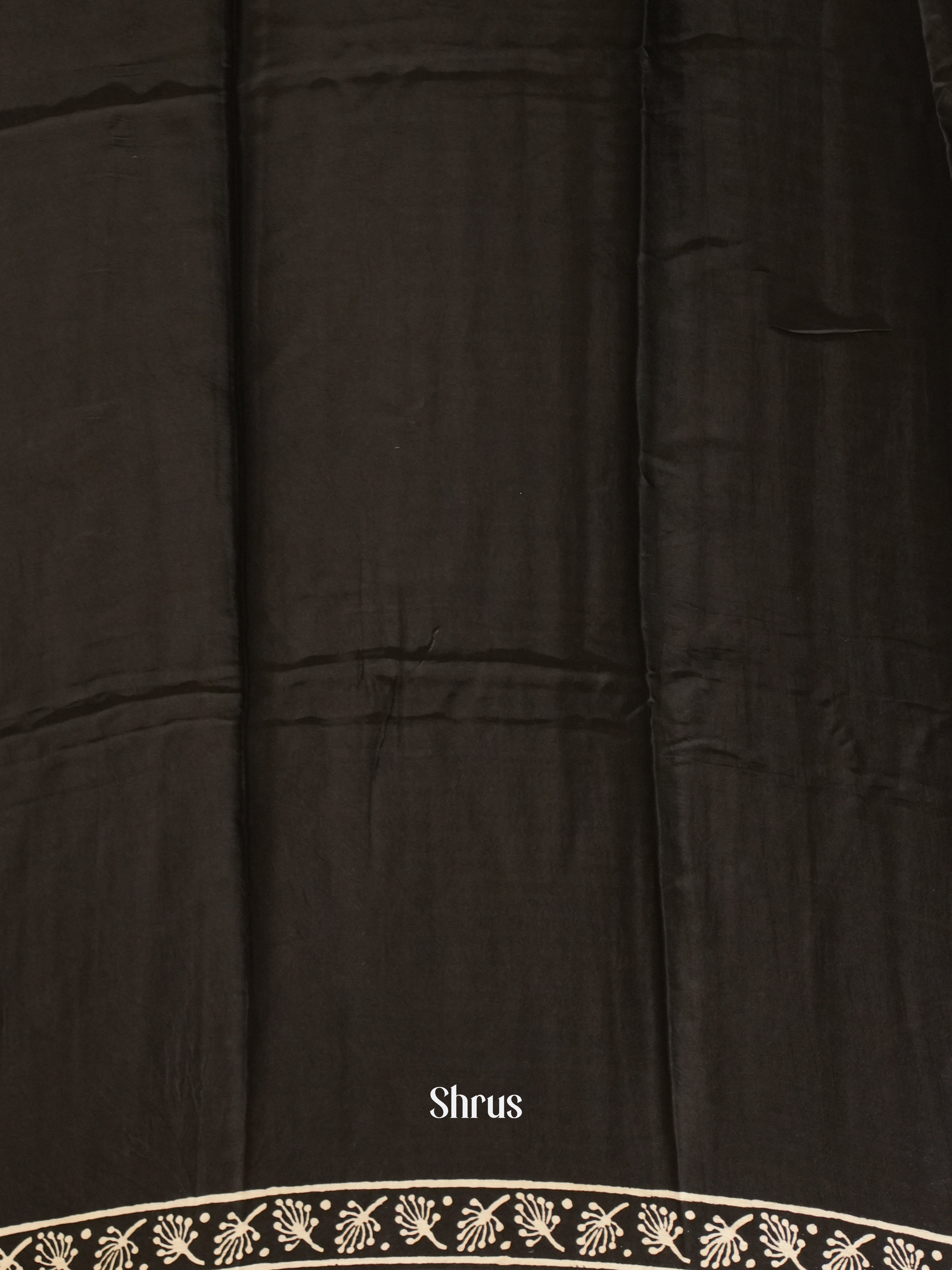 Black - Modal Silk Saree