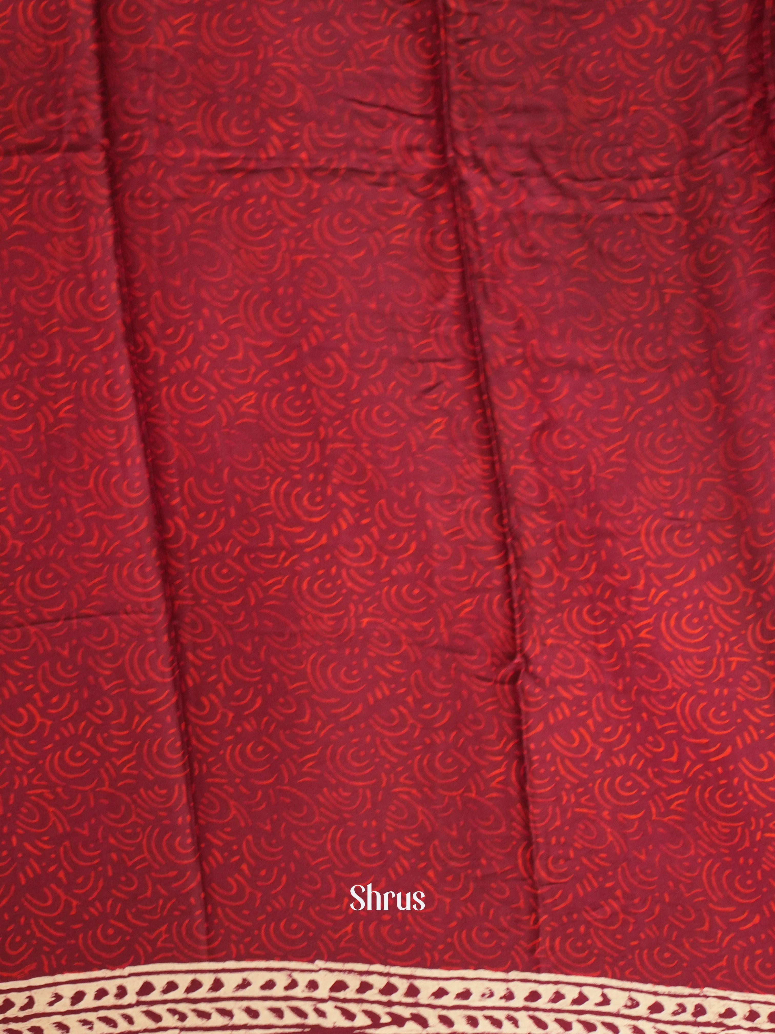 Maroon - Modal Silk Saree