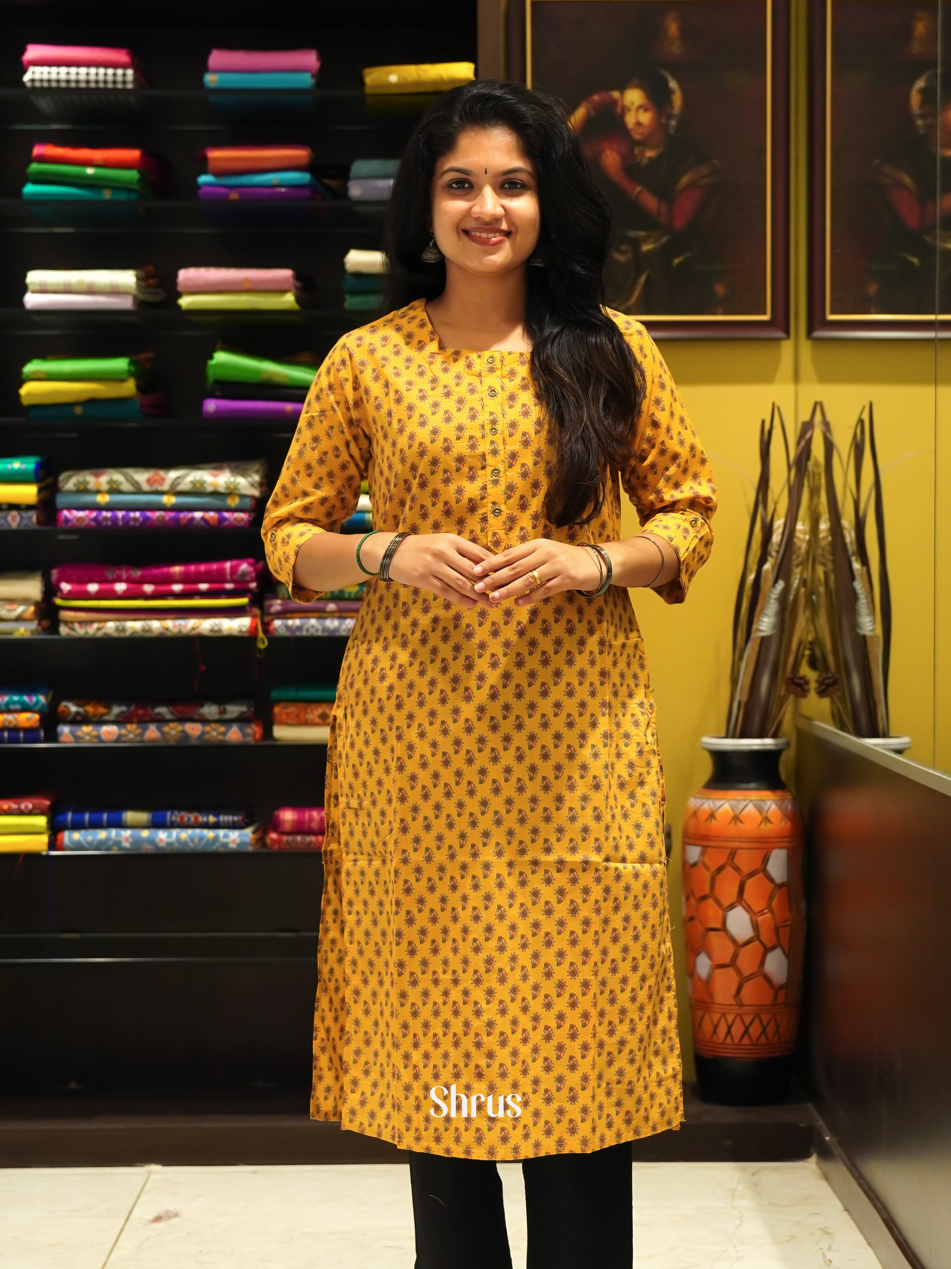 Yellow - Readymade Kurti