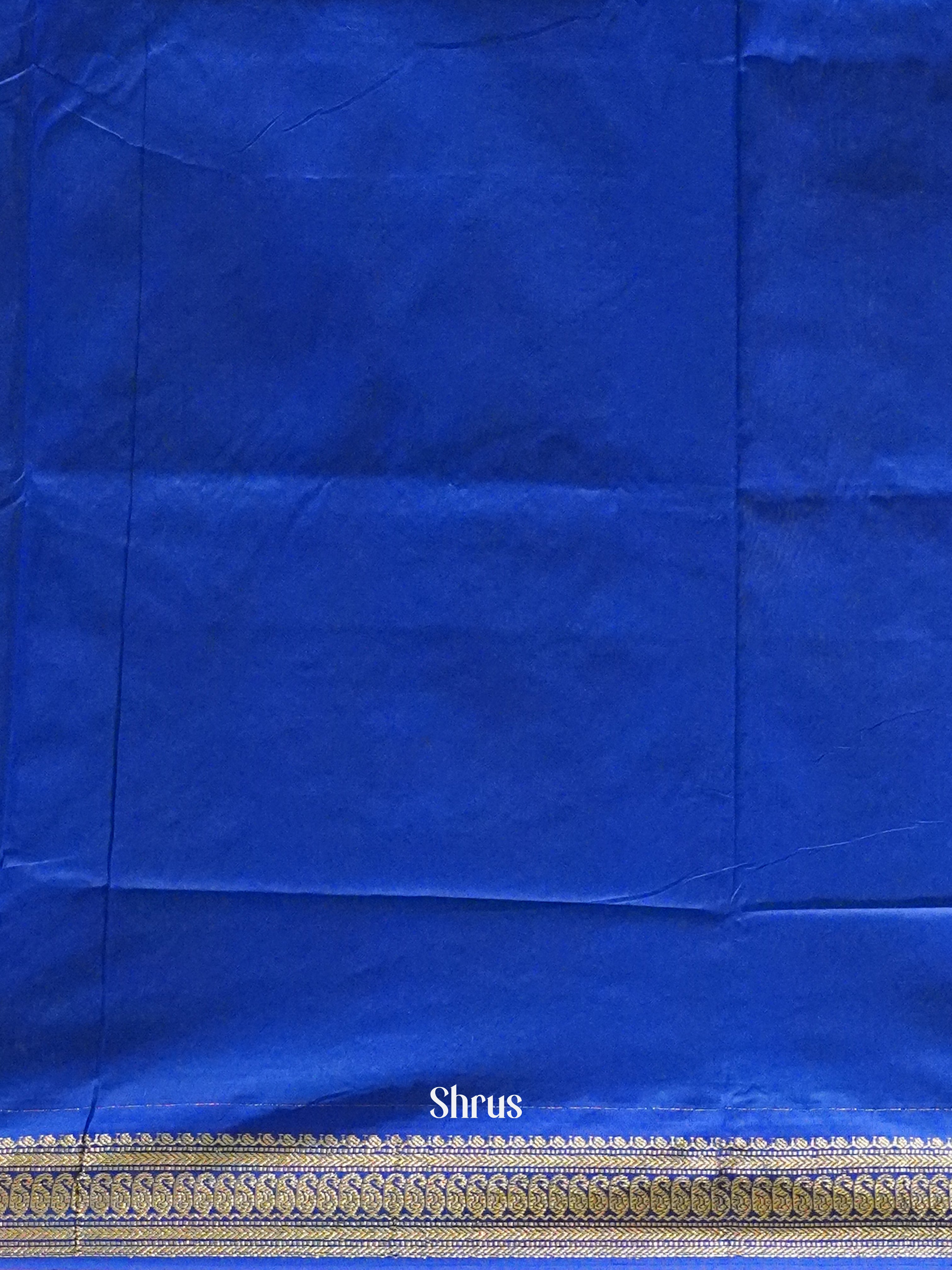 Dark Blue & Blue - Kalyani Cotton Saree