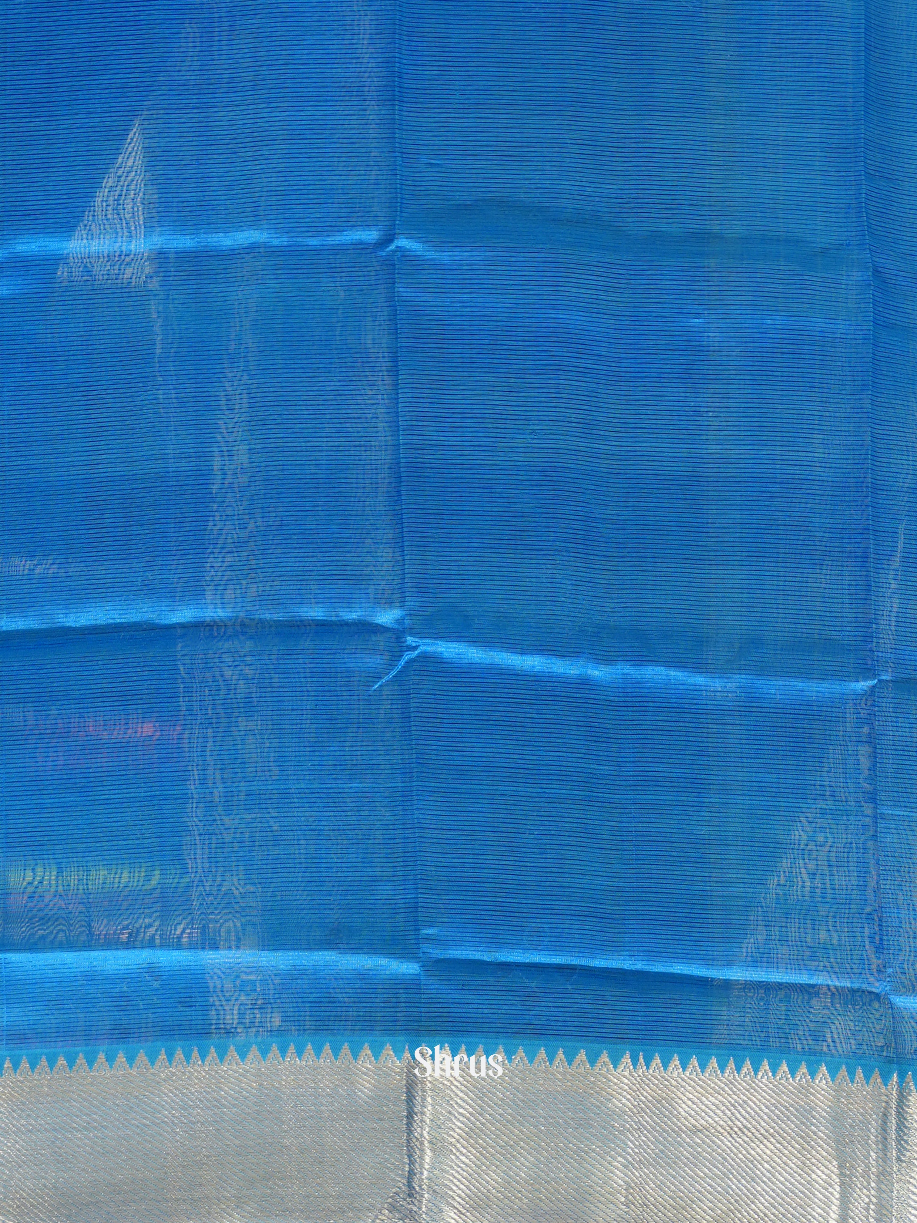 Blue(Single Tone)- Mangalagiri silkcotton Saree