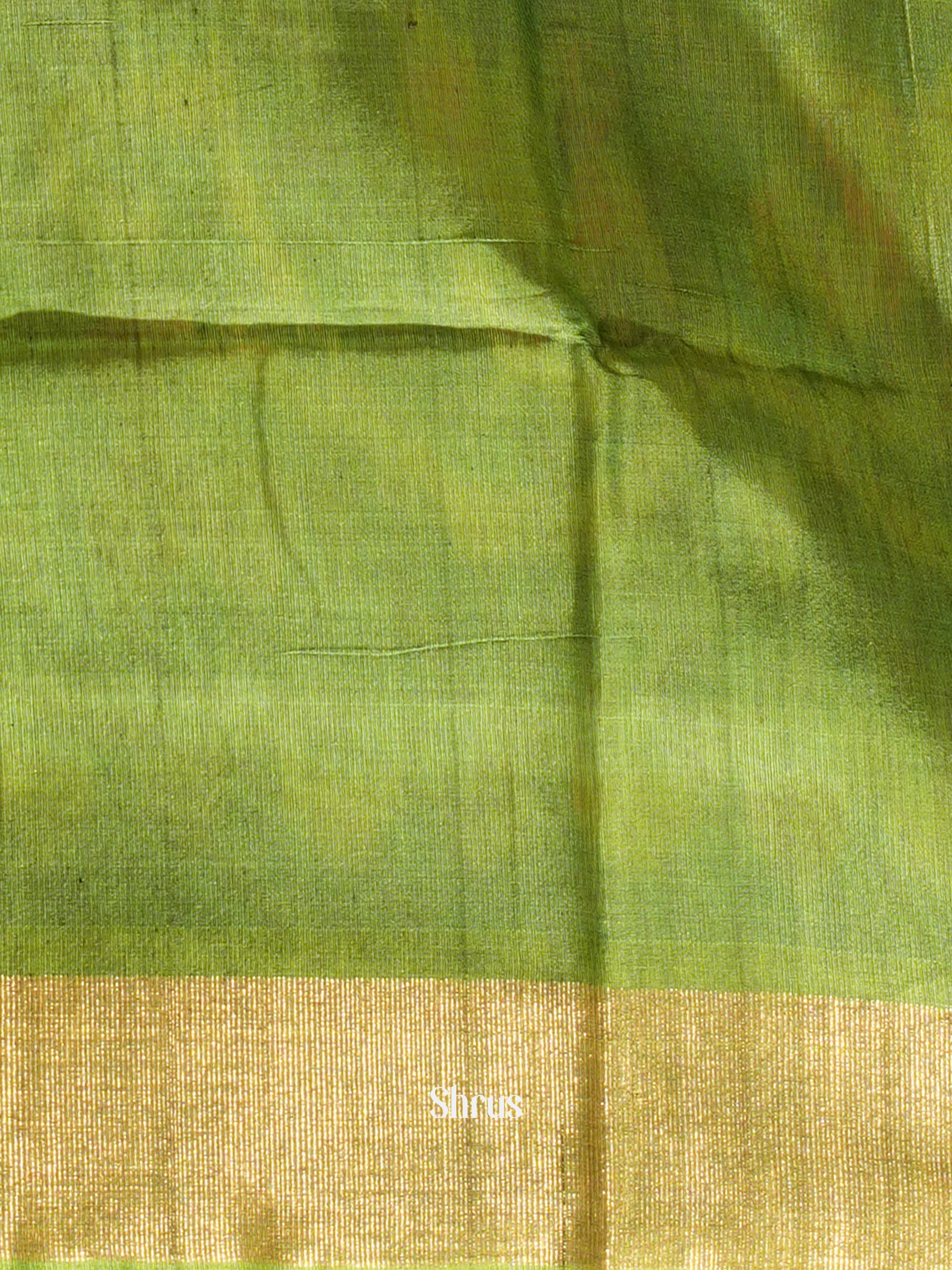 Red & Green - Pochampally sico Saree