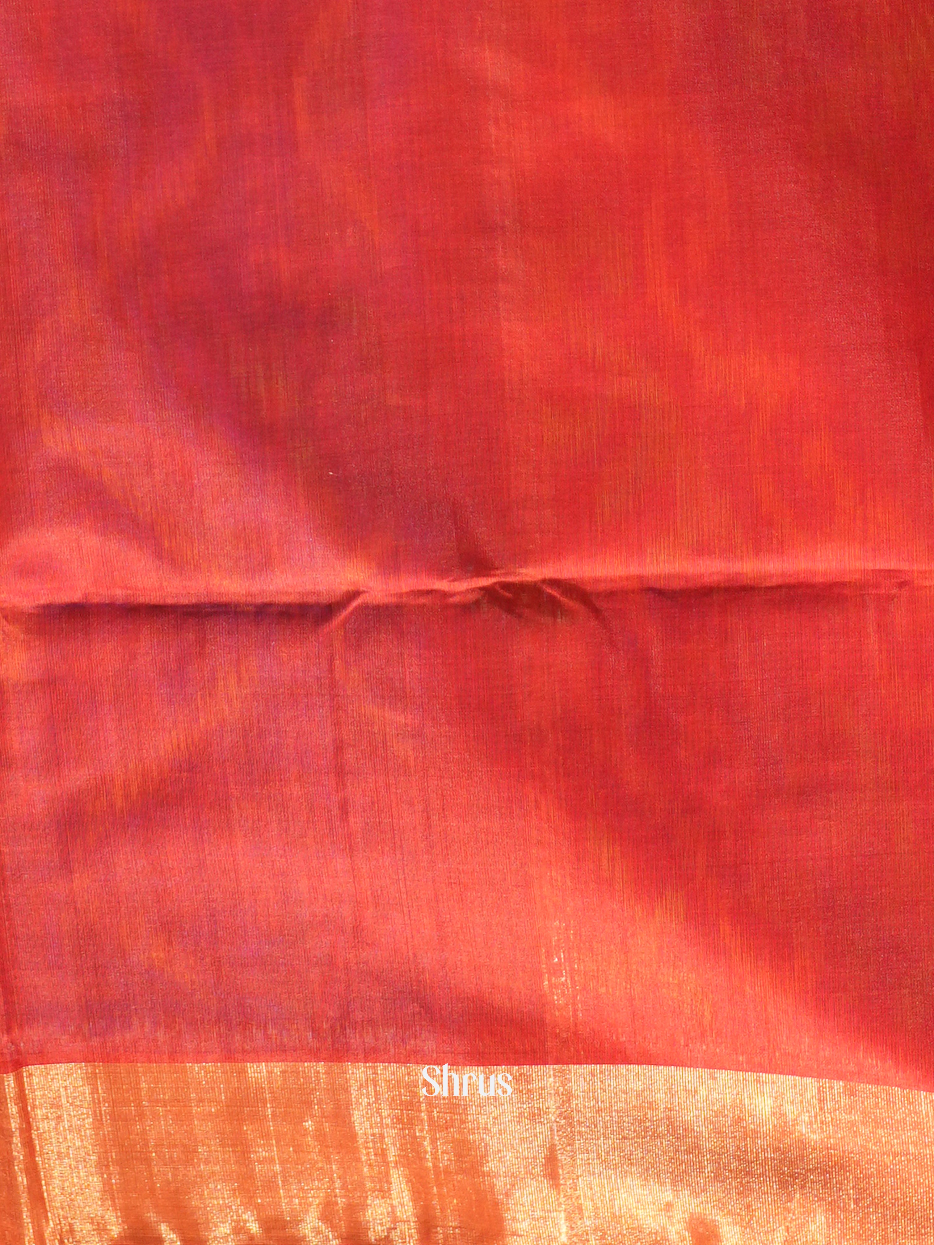 Violet & Red - Pochampally sico Saree