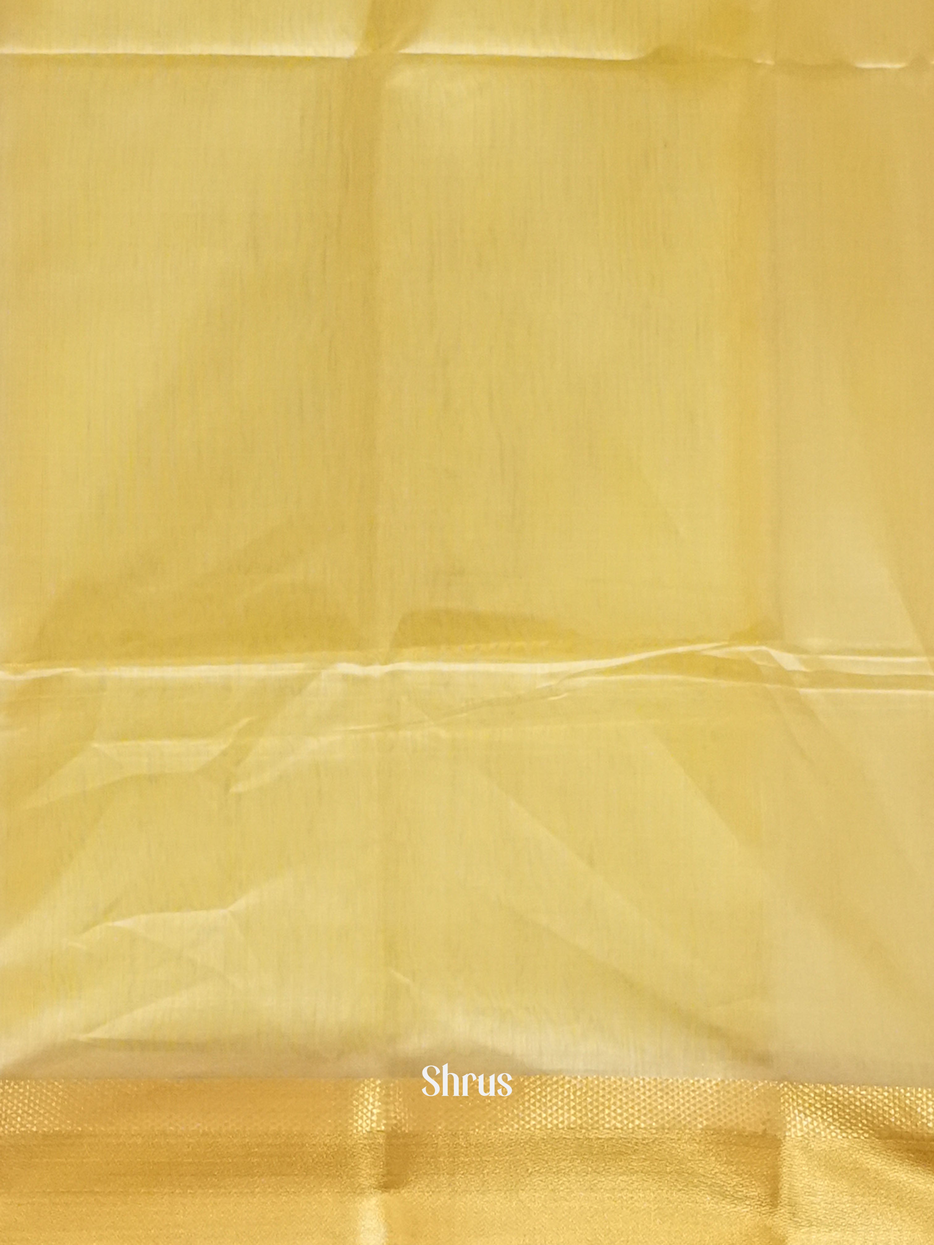 Yellow  - Maheshwari silkcotton Saree