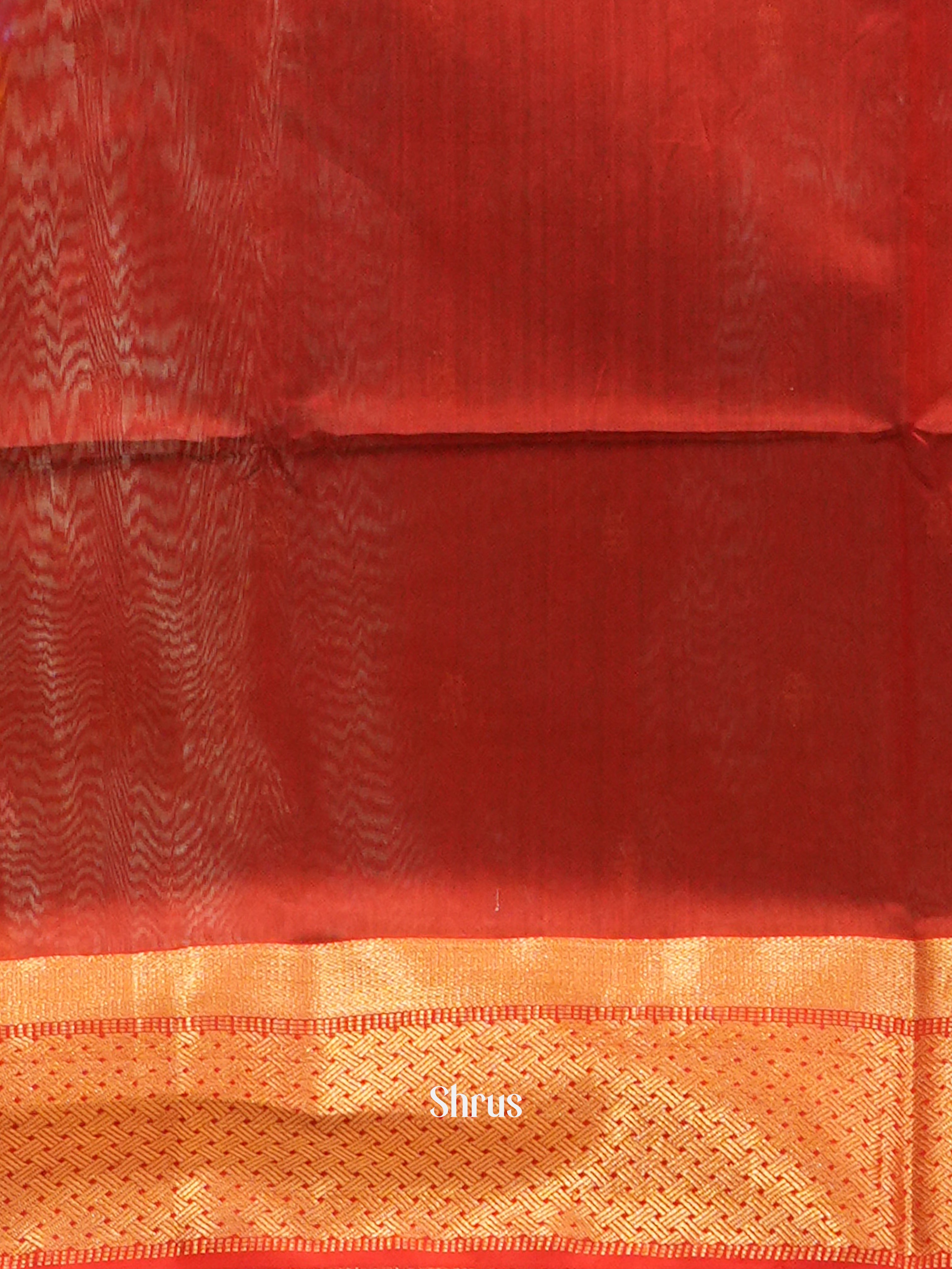 Blue & Red- Maheswari sico Saree