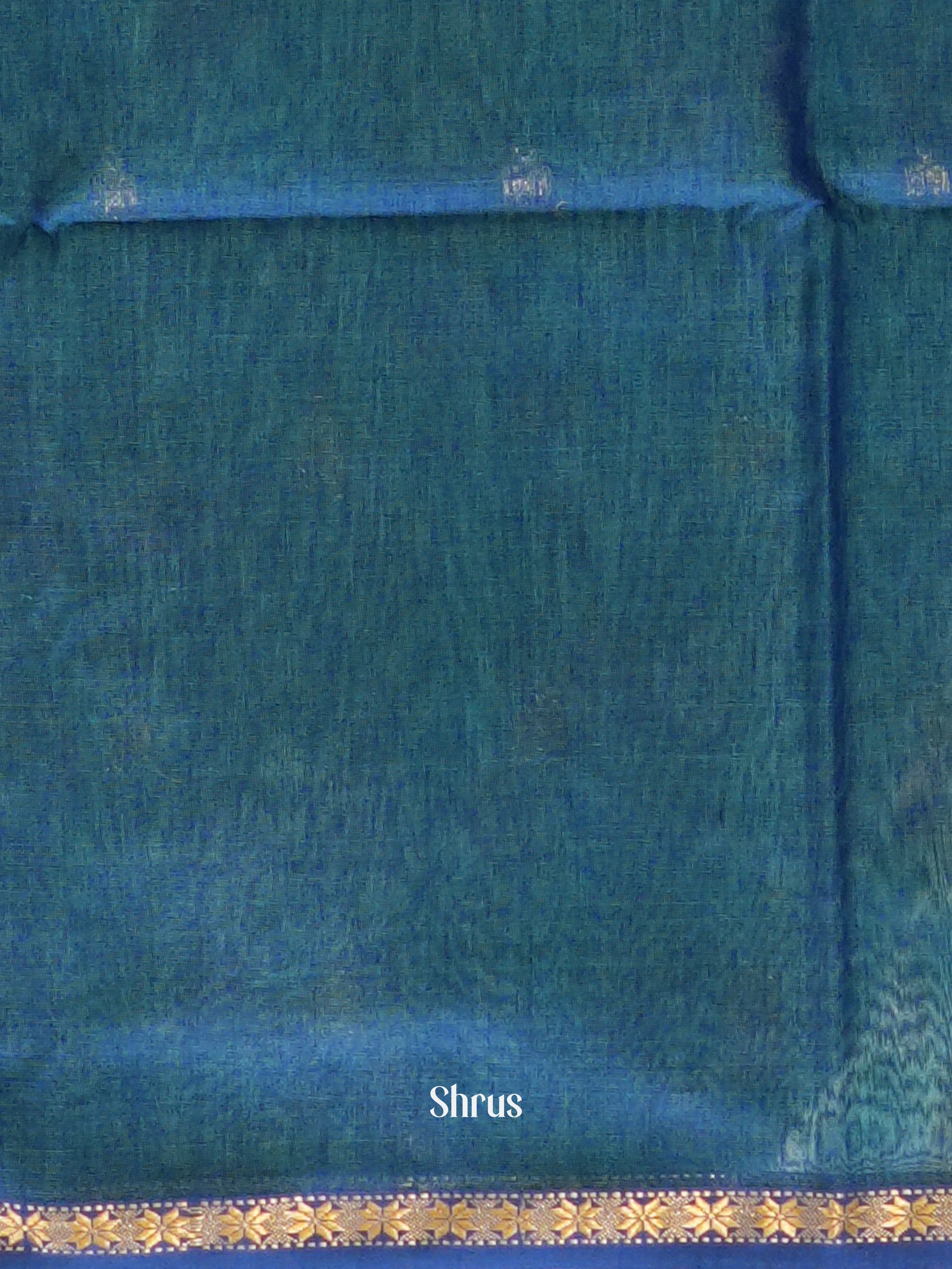 Teal & Blue - Maheswari sico Saree