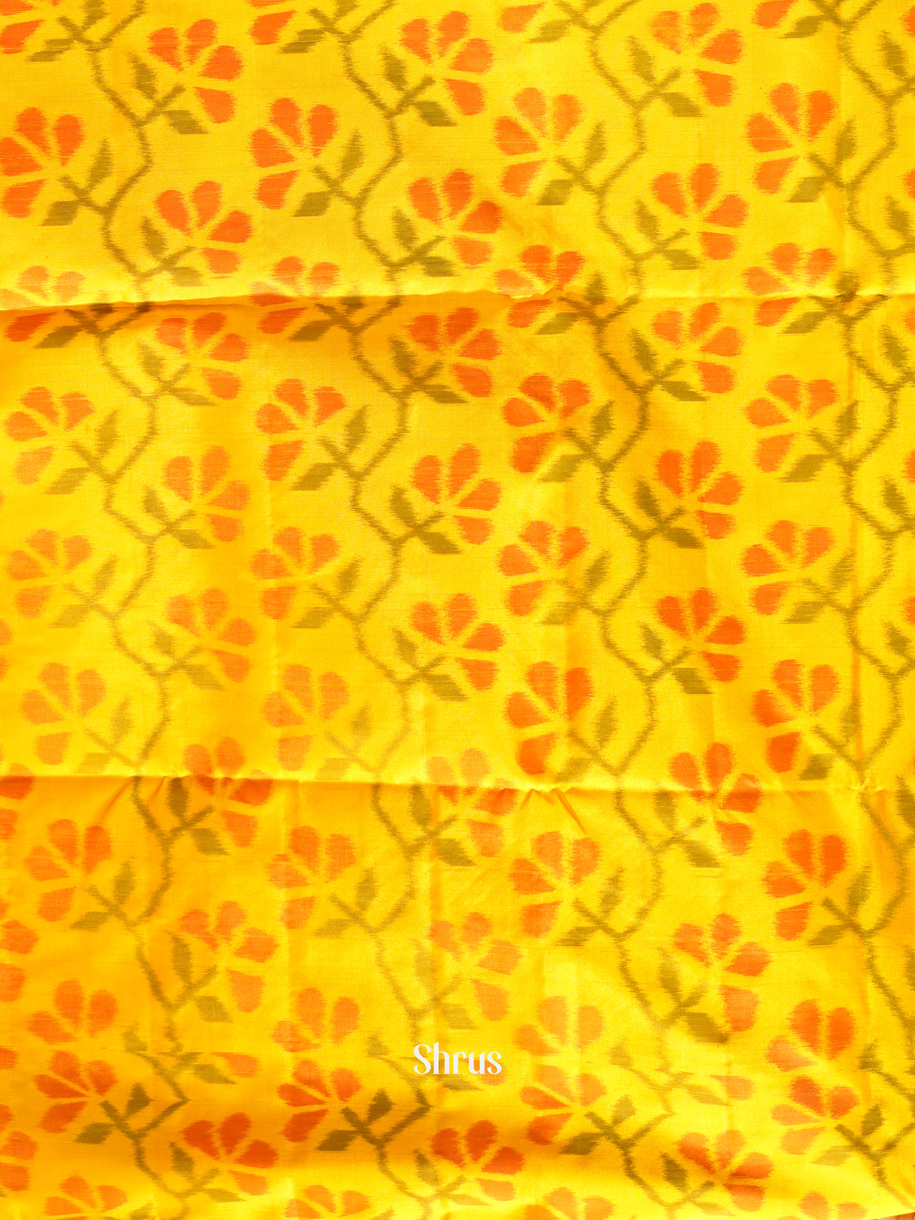 Orange & Yellow - Soft Silk Saree