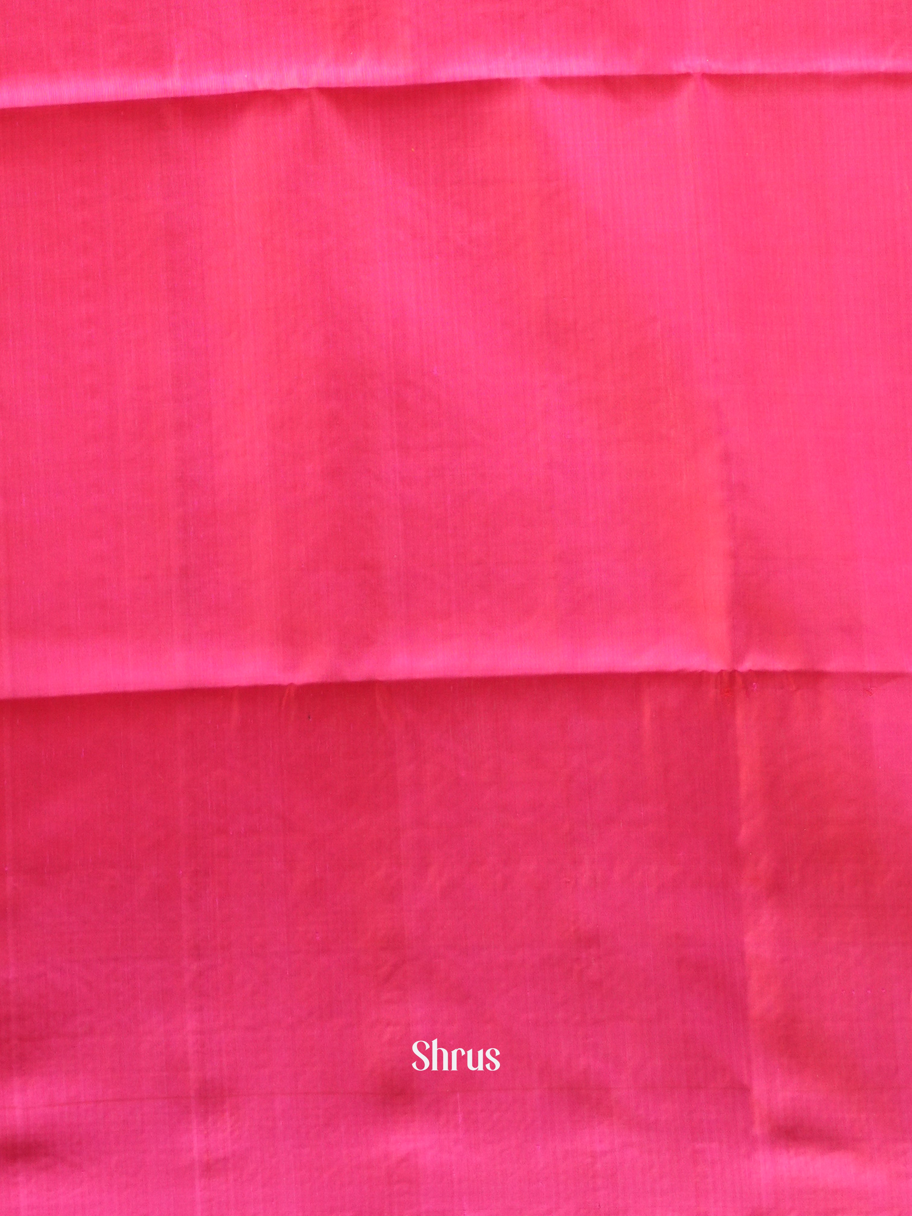Orange & Pink - Soft Silk Saree