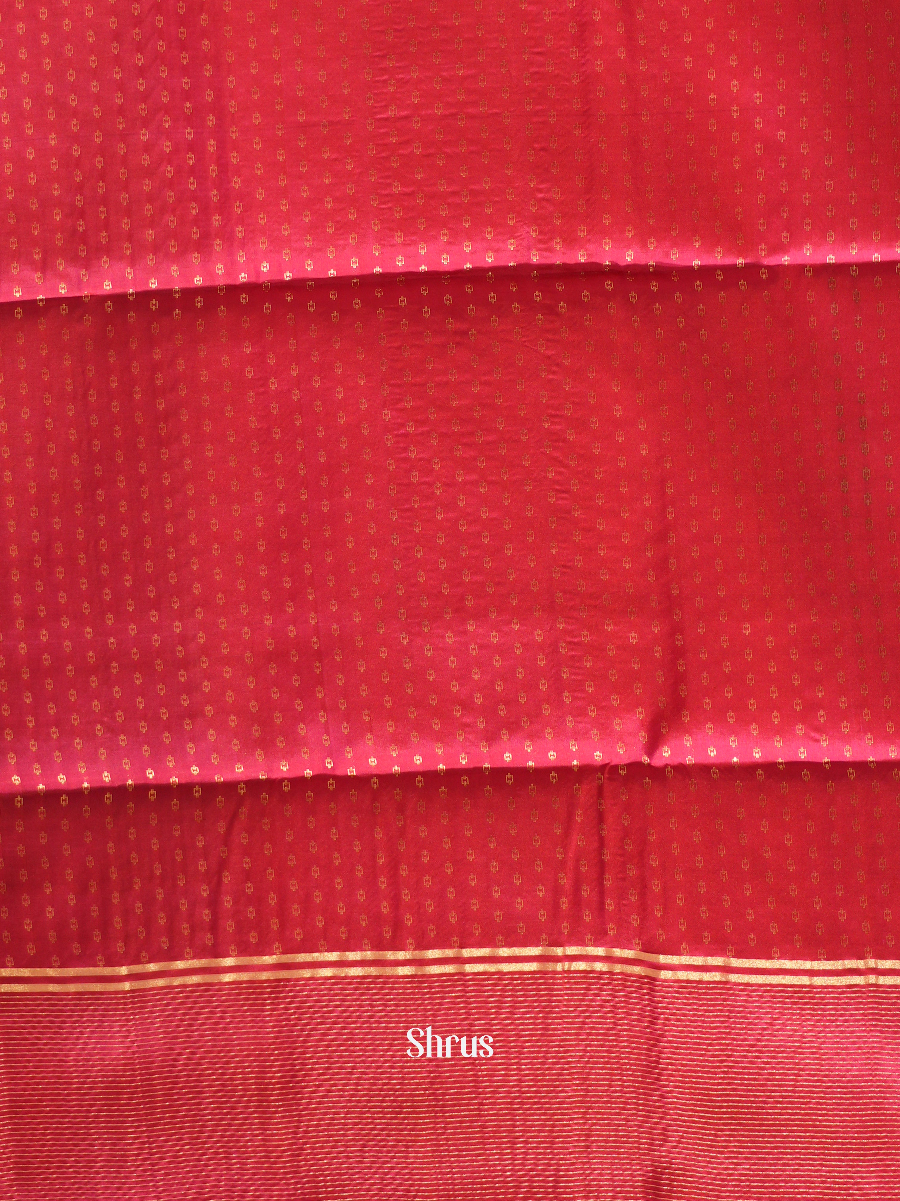 Violet & Reddish Pink - Soft Silk Saree