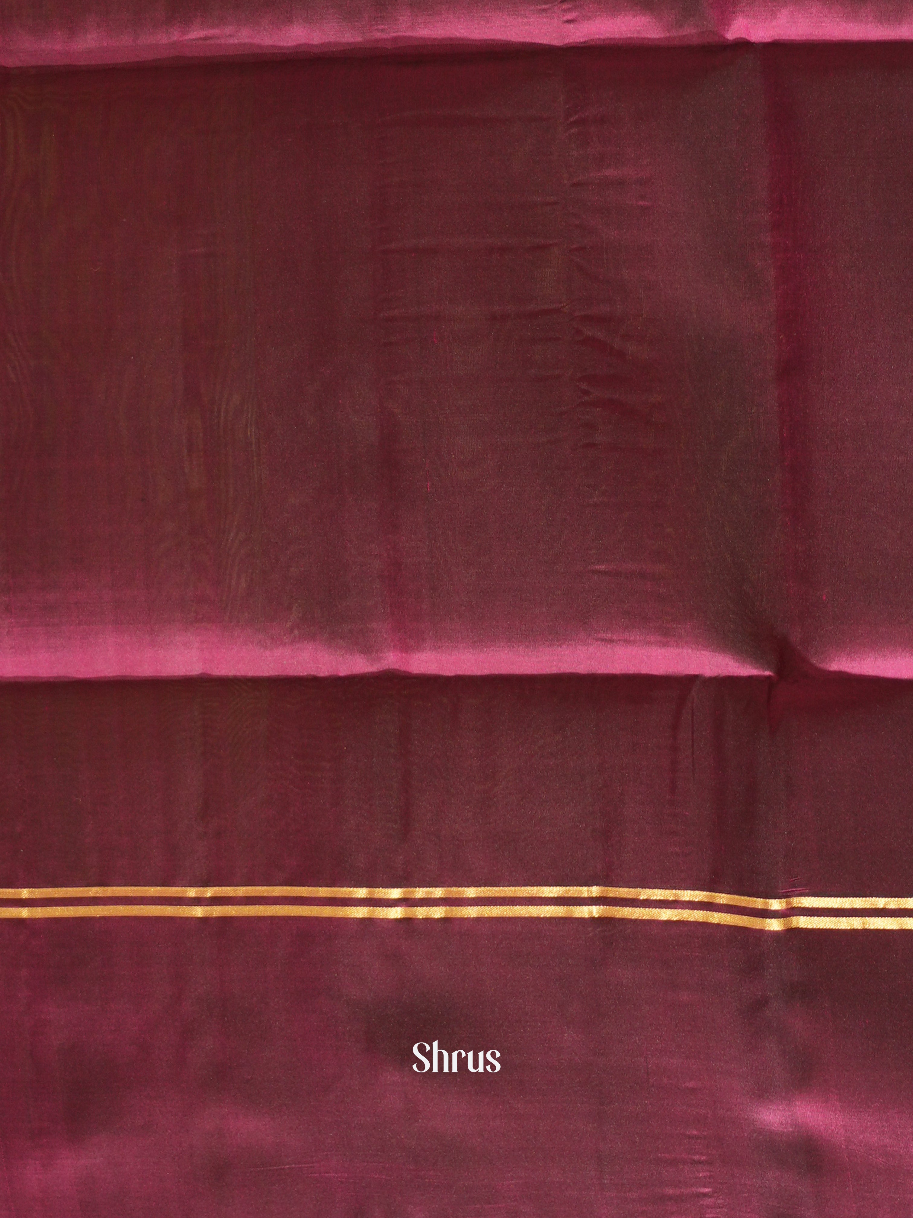 Teal Green & Wine- Soft Silk Saree