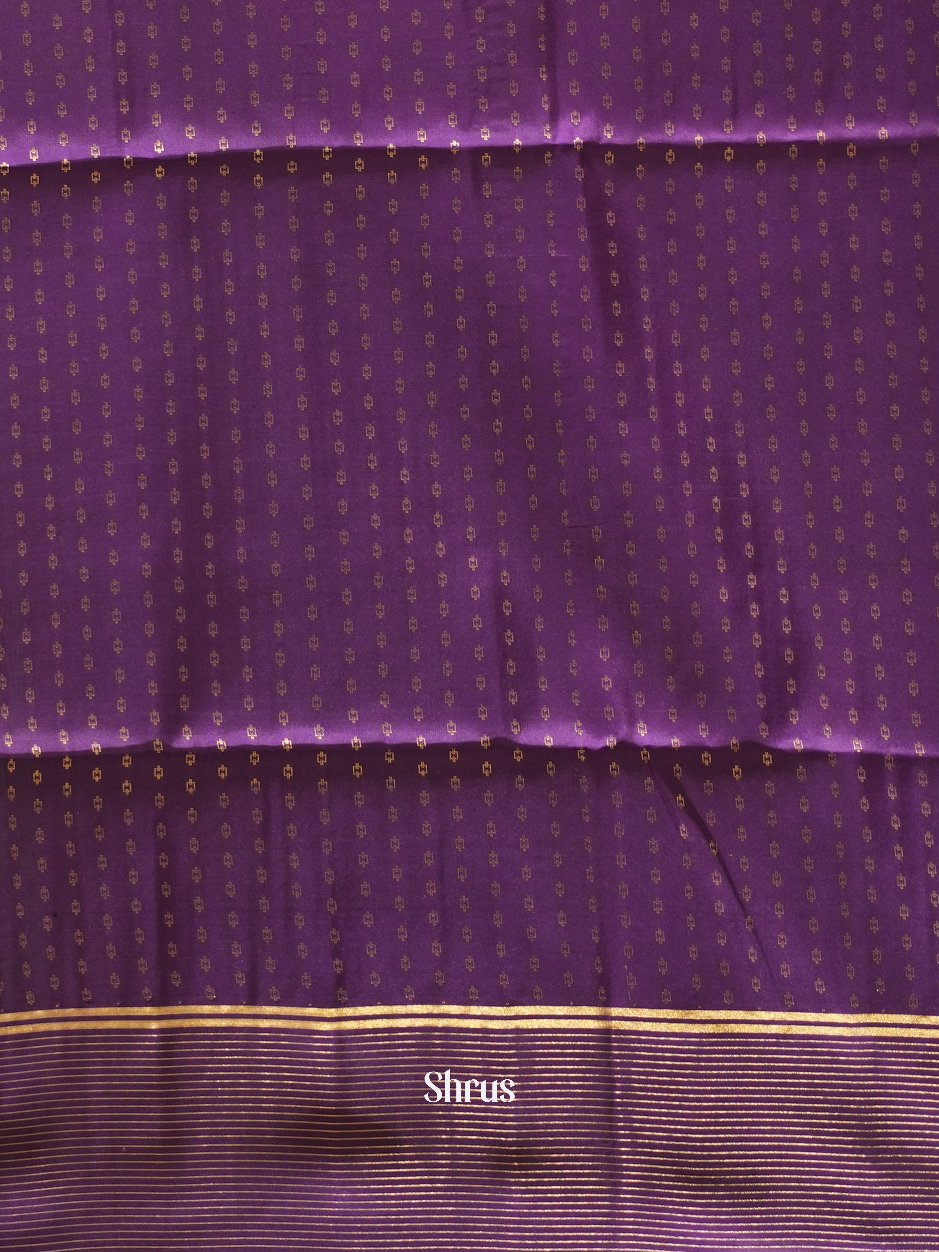 Pista Green  & Violet - Soft Silk Saree