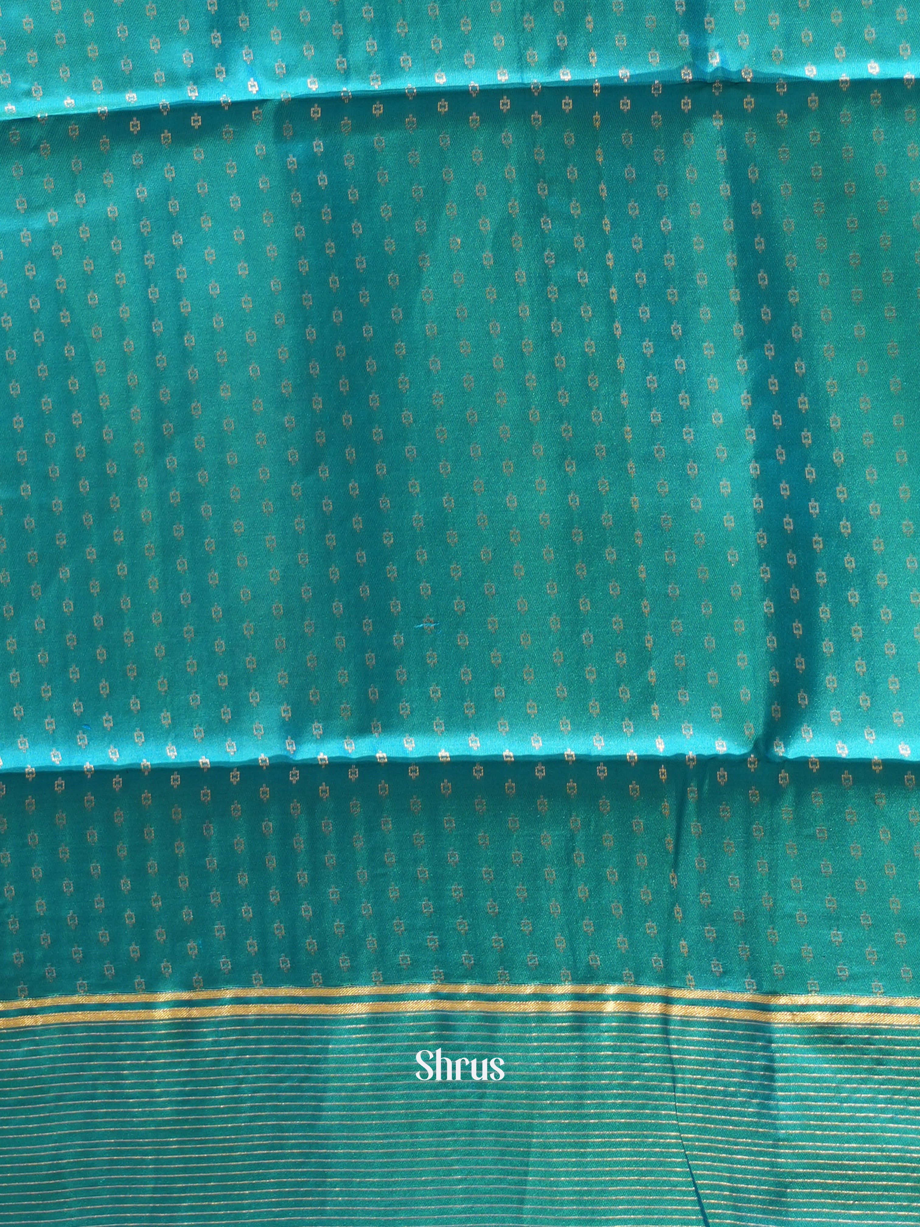 Maroon & Blue - Soft Silk Saree