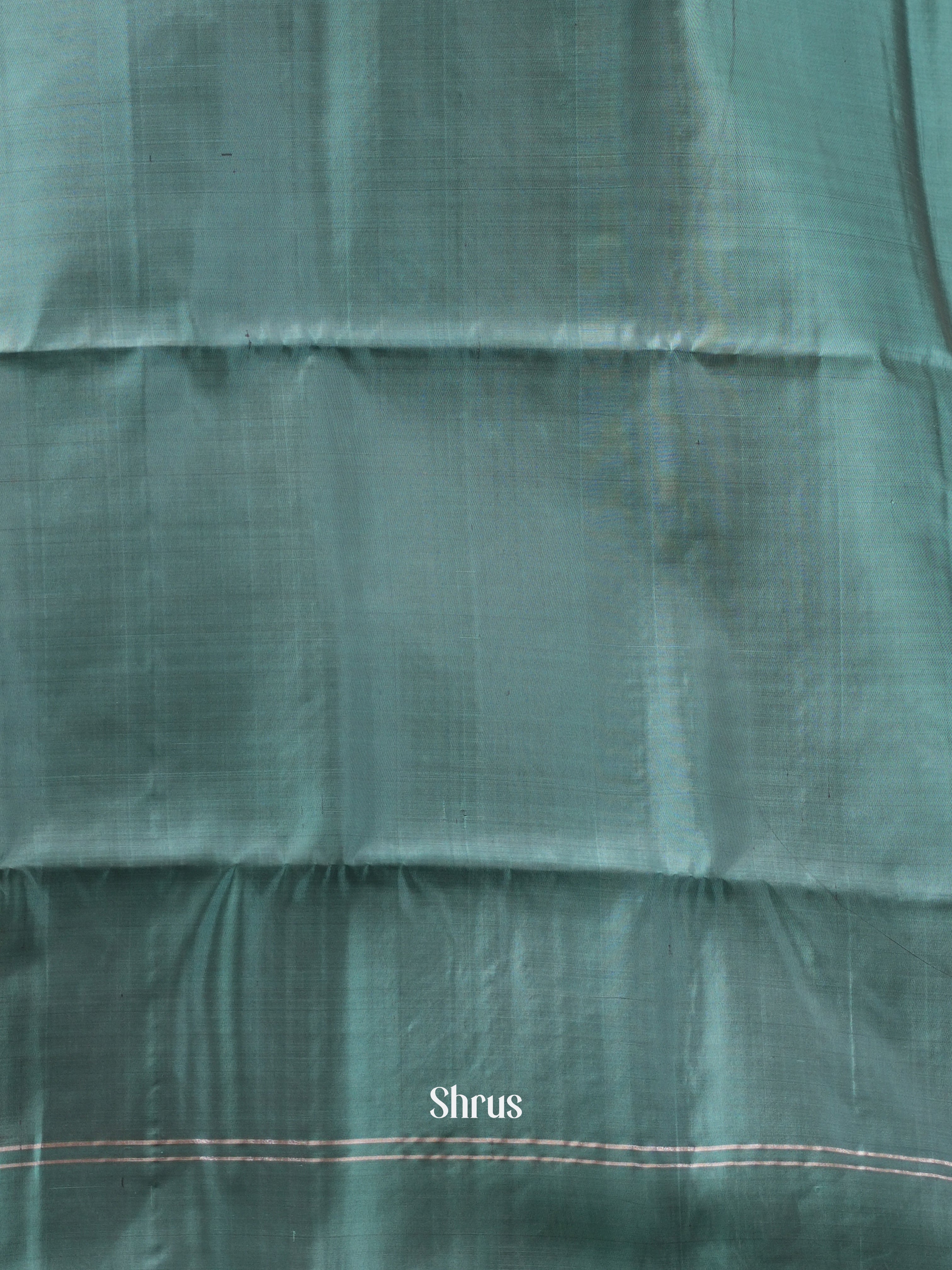 Grey & Blue - Soft Silk Saree