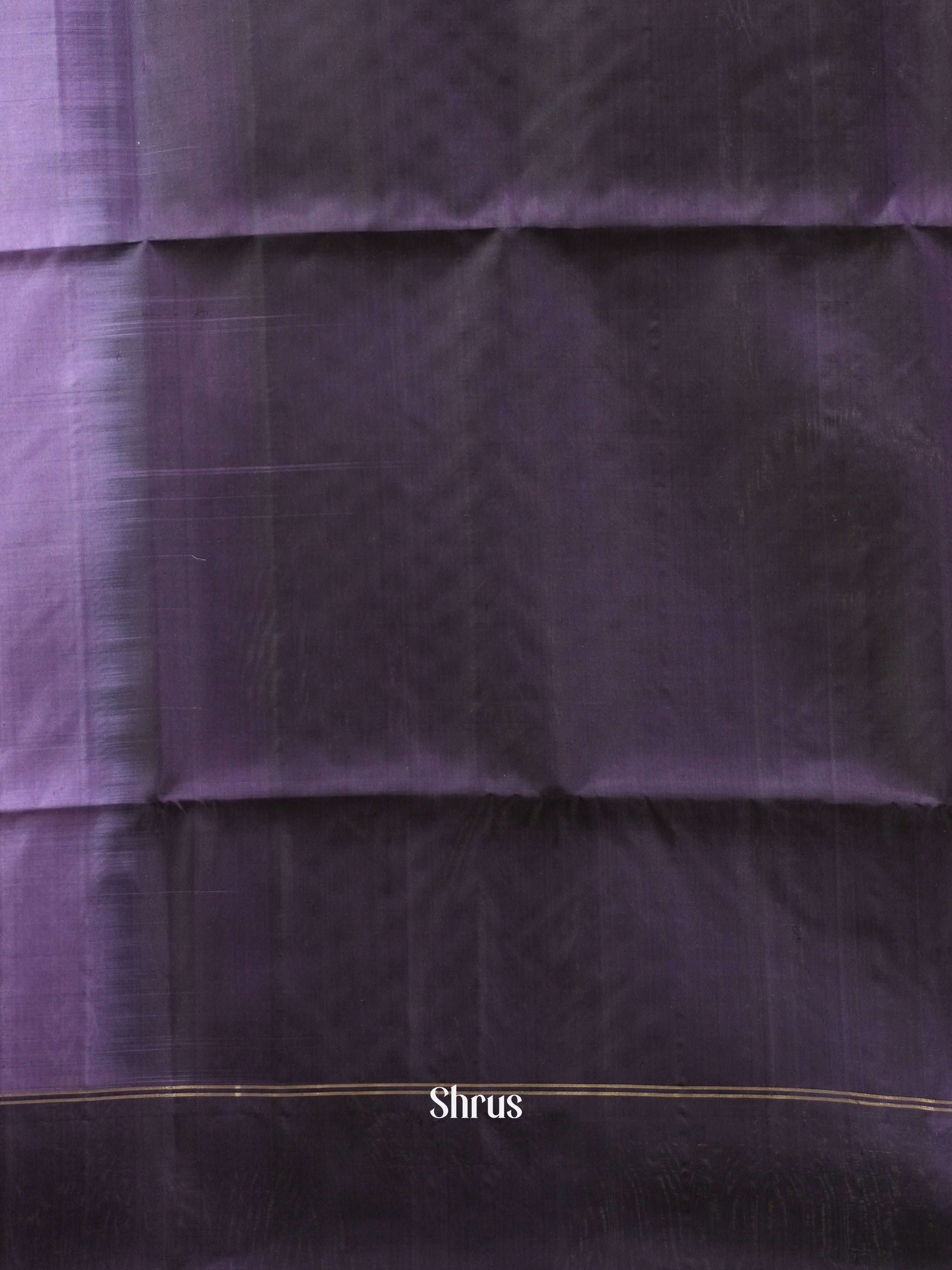 Purple & Blue - Soft Silk Saree