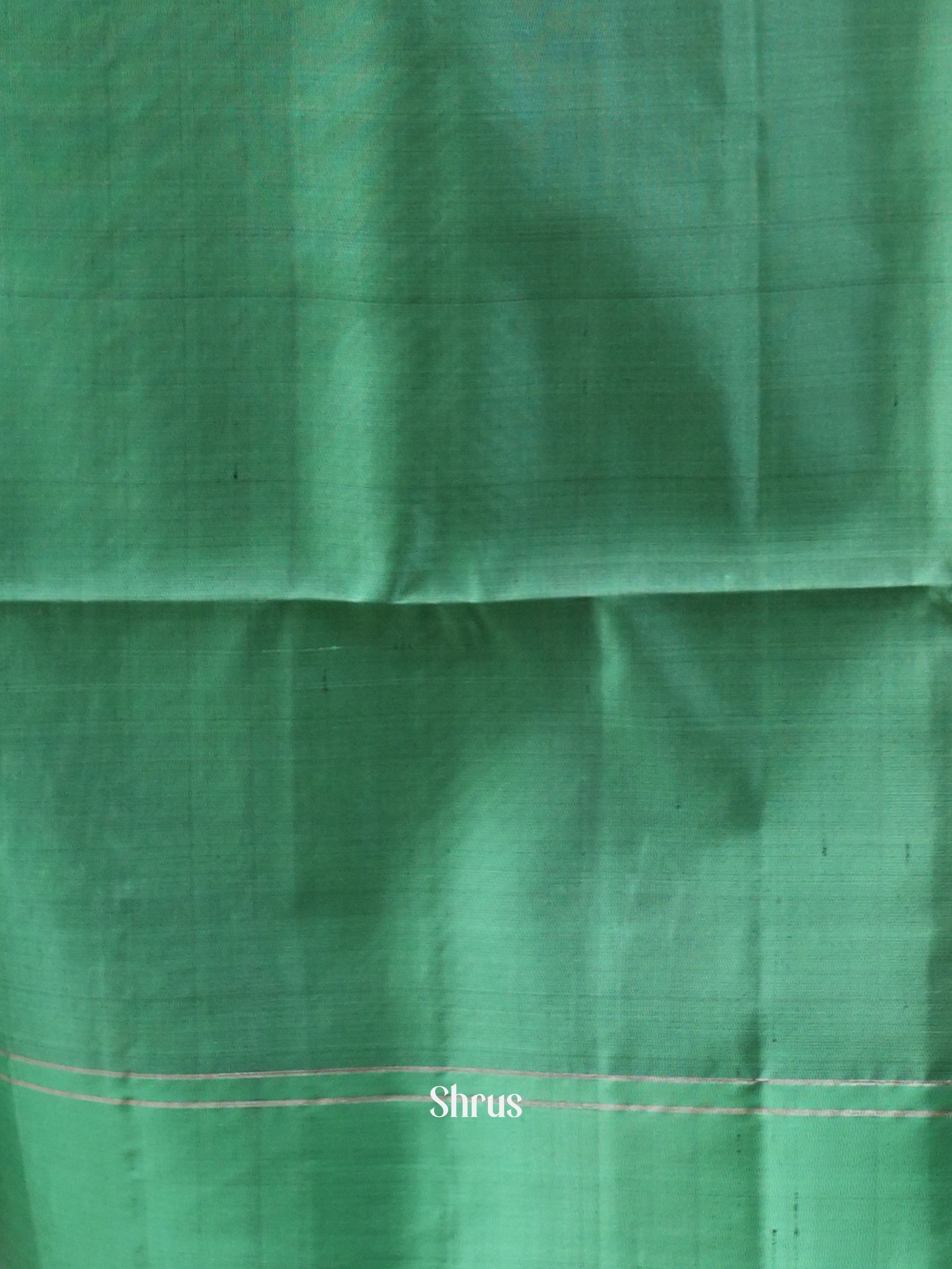 Green & Teal - Soft Silk Saree