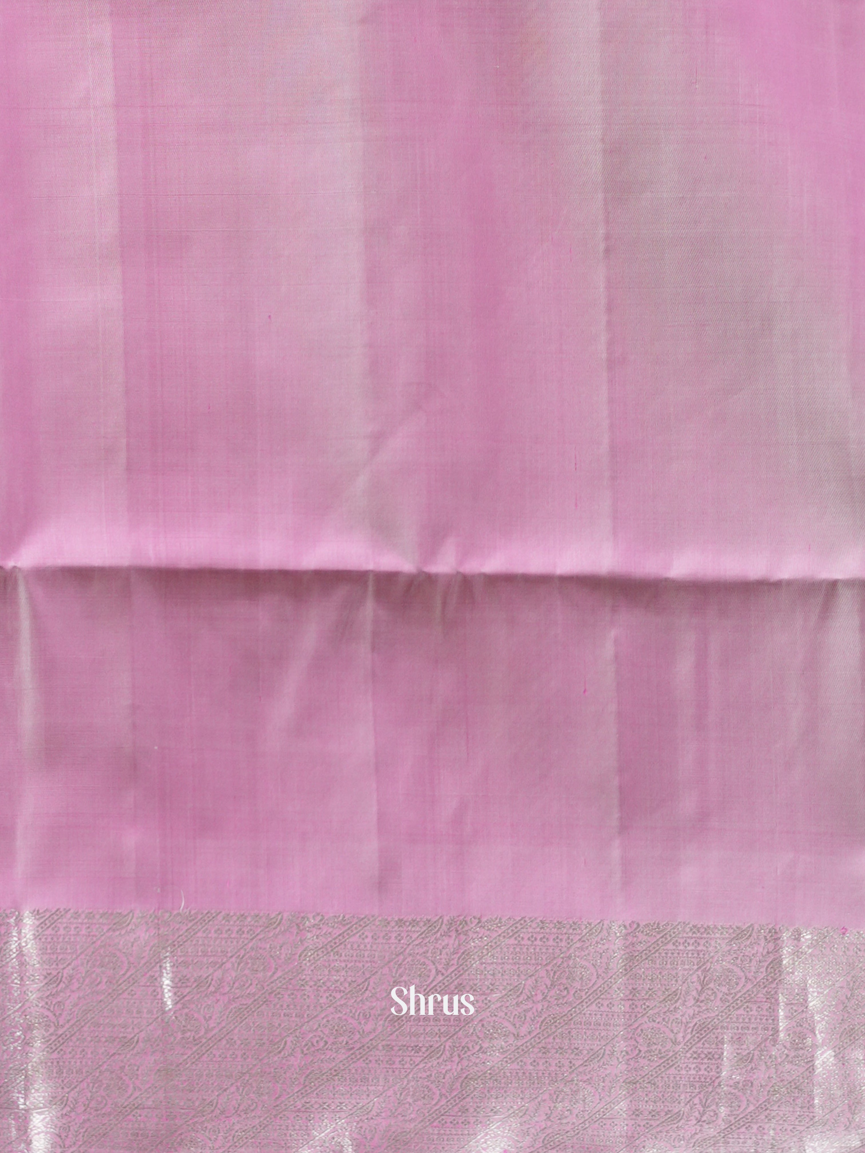 Reddish Pink & Lavender - Soft Silk Saree