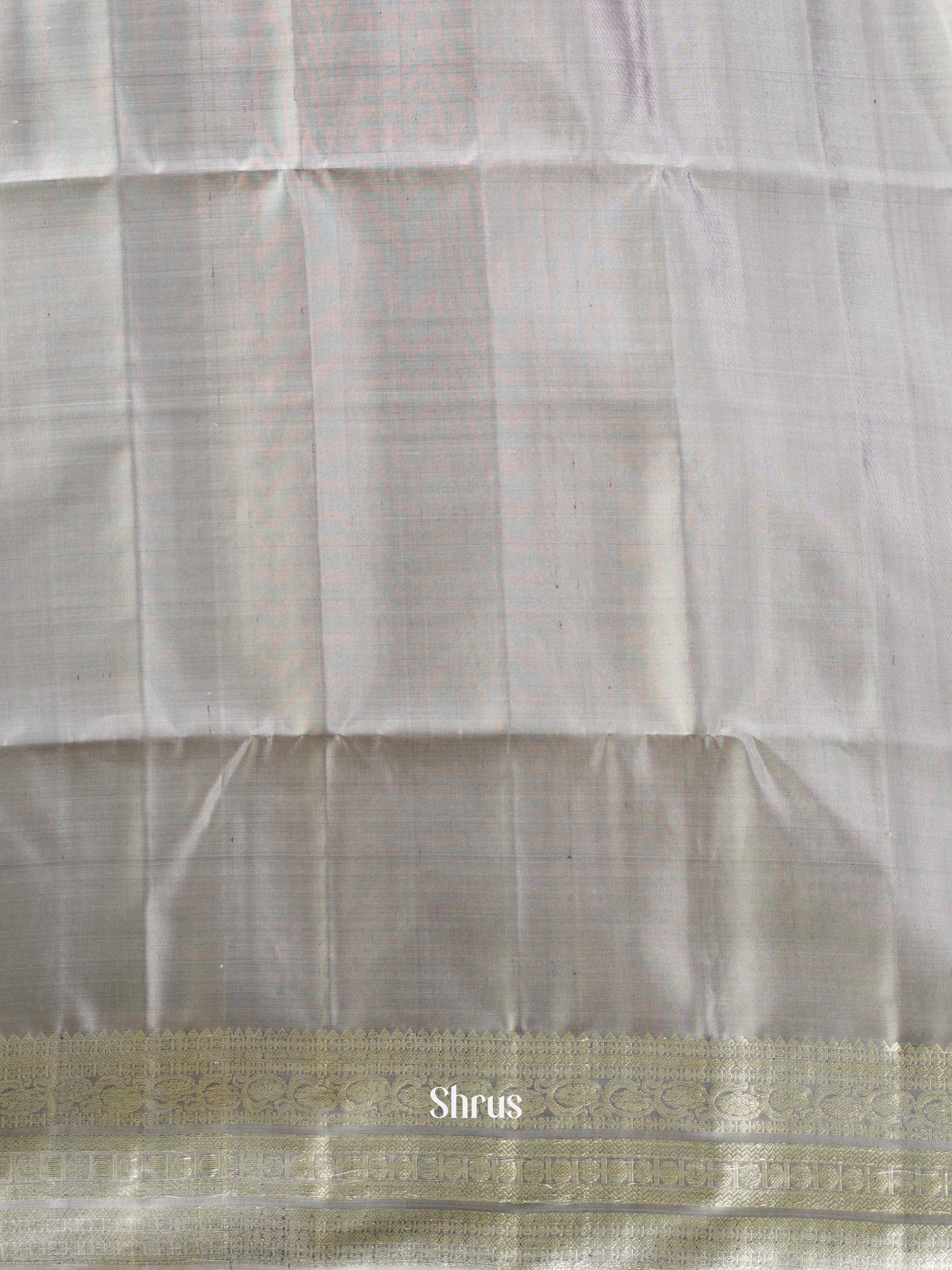 Blue & Grey - Soft Silk saree