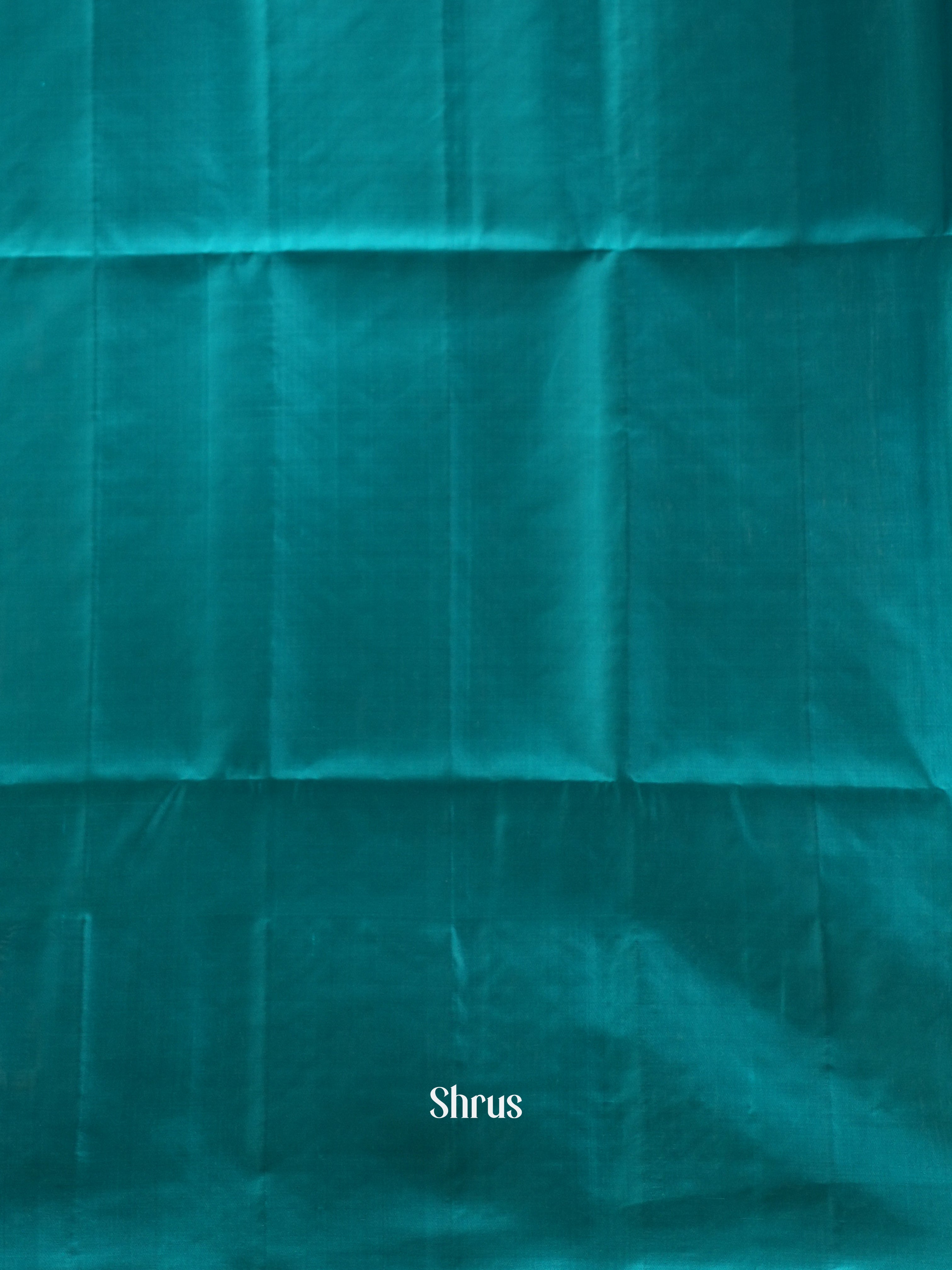 Teal Green & Blue - Soft Silk Saree