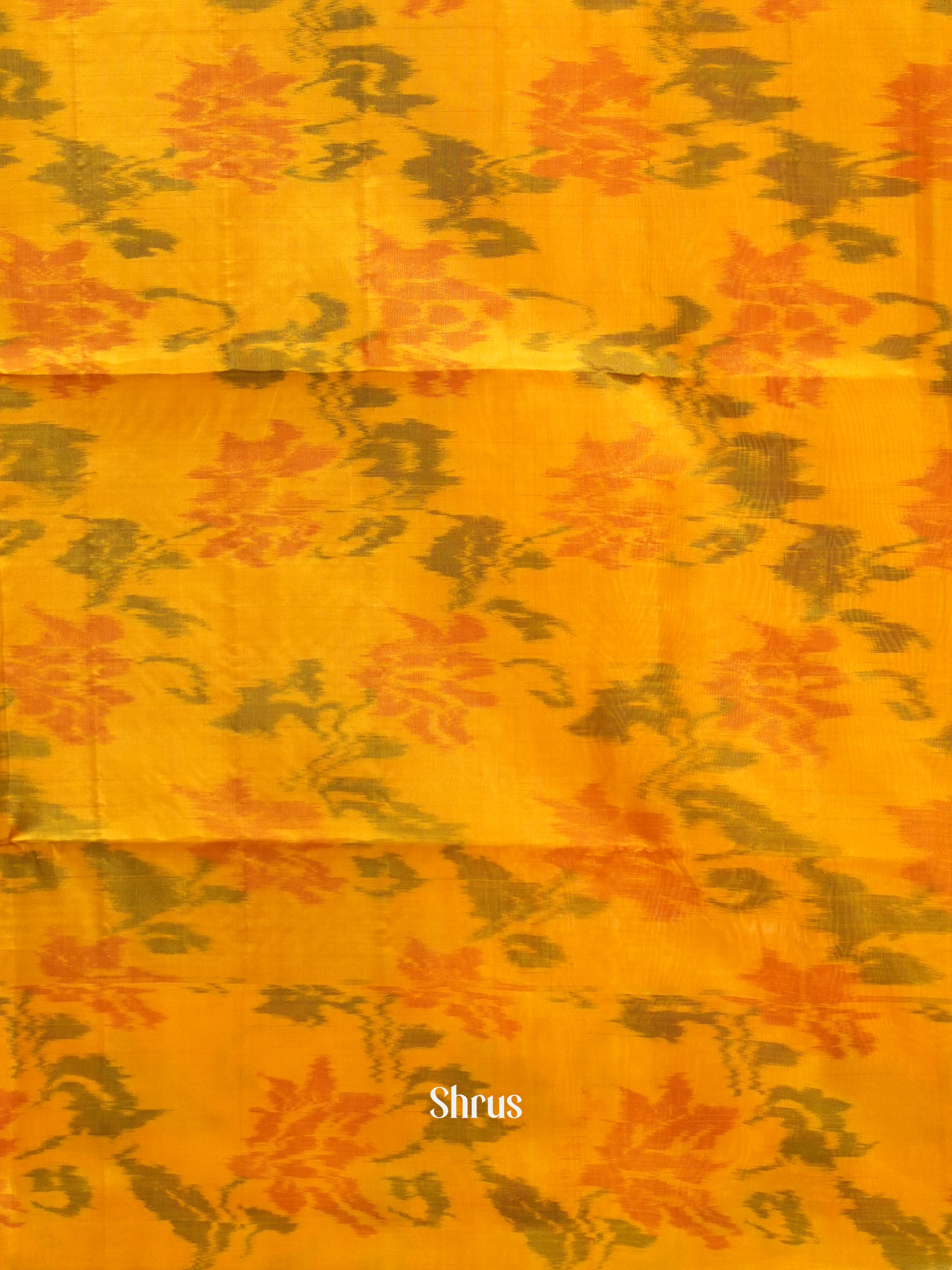 Violet & Yellow - Soft Silk Saree