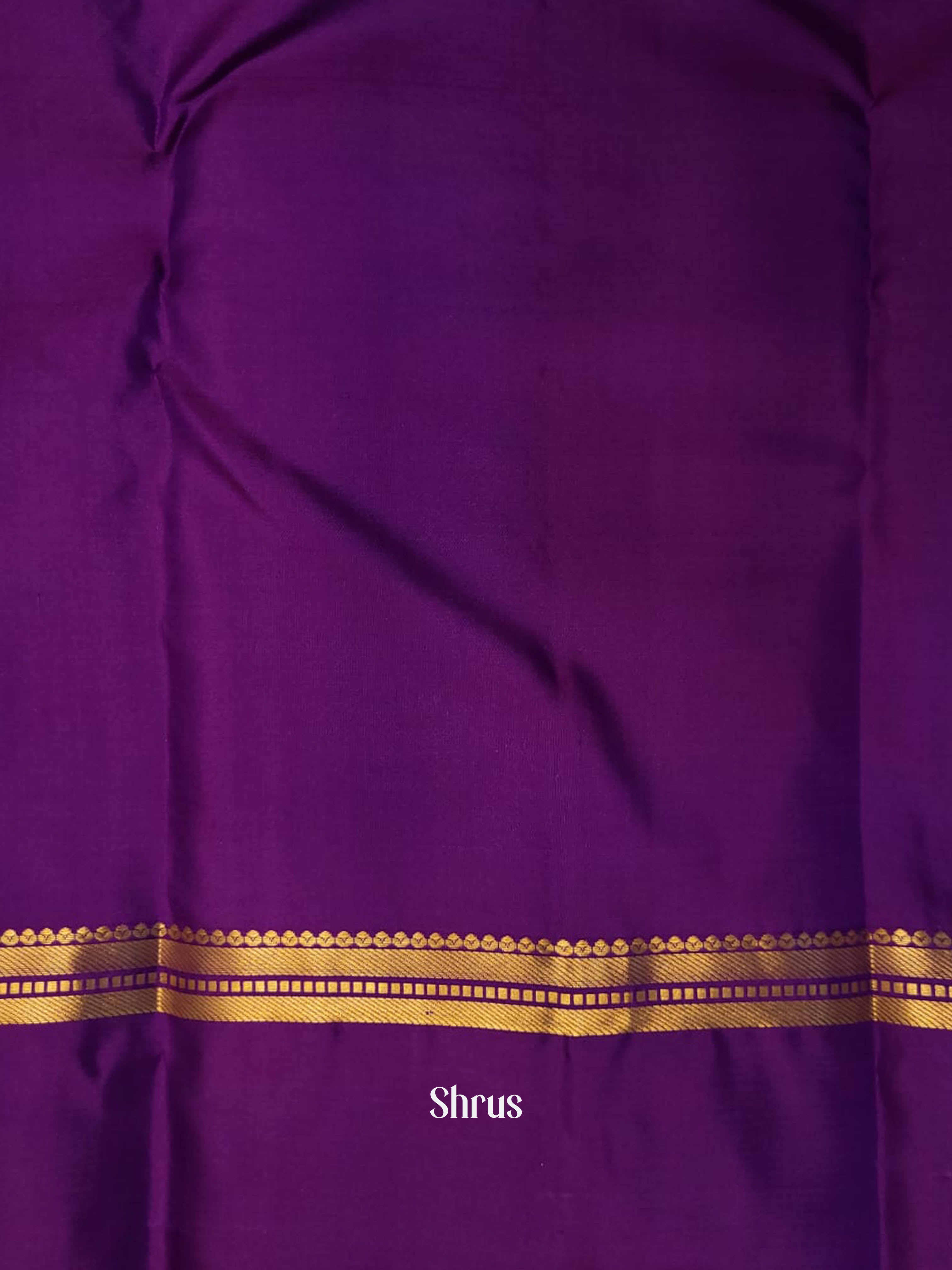 Blue & Purple - Kanchipuram silk saree